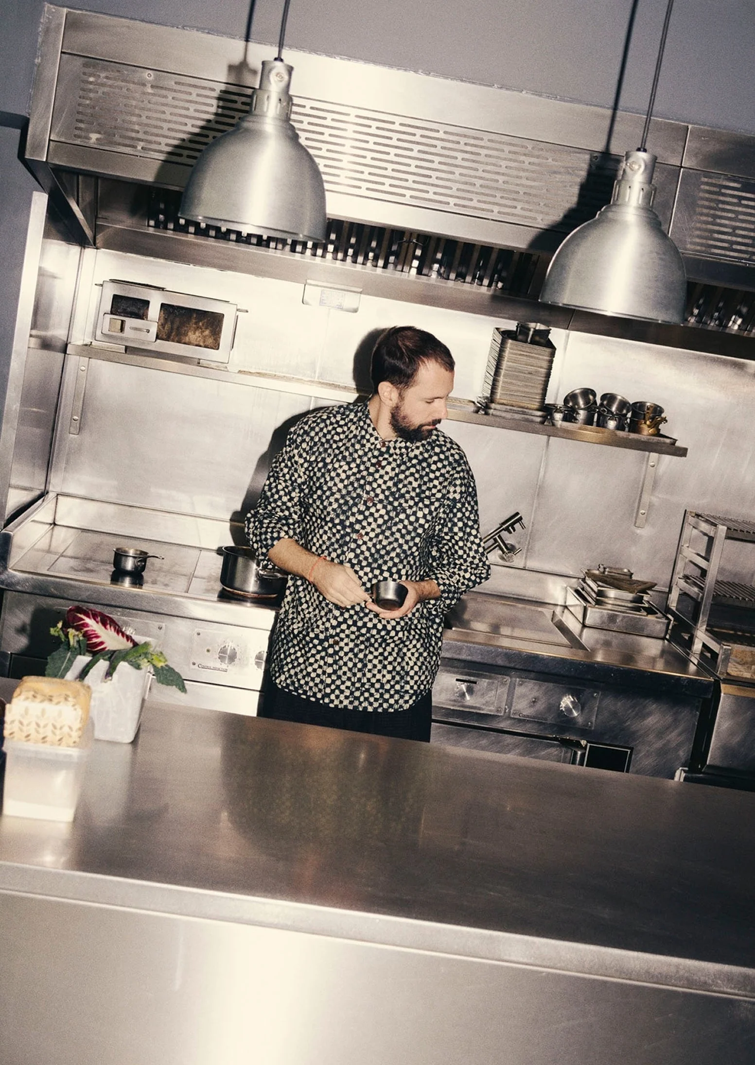 Batik Cook Check Shirt | Oil Green - Image 2