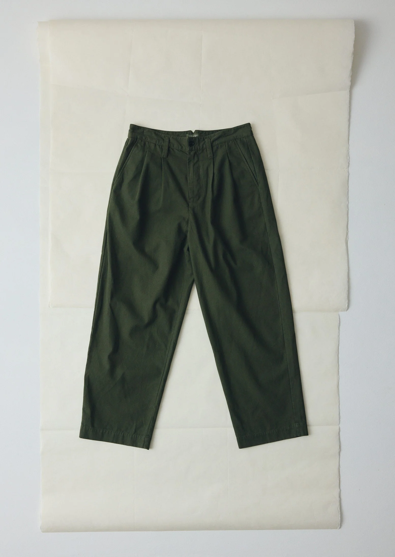 Bill Cotton Canvas Wide Leg Pants | Kale