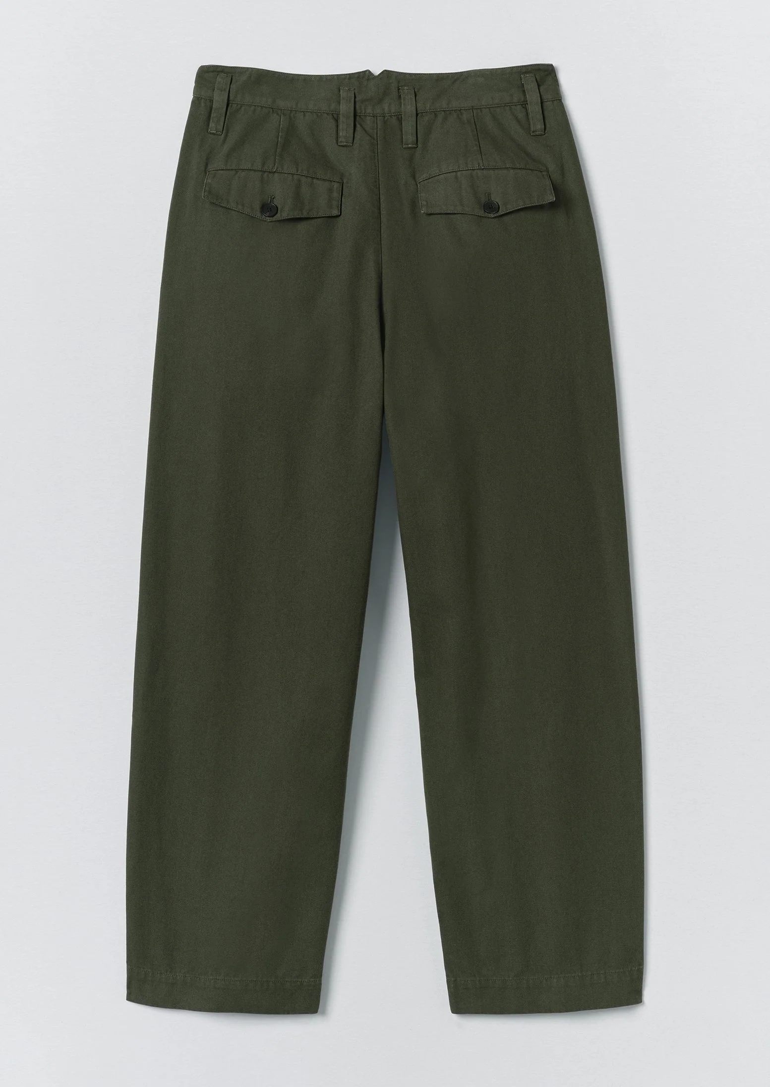 Bill Cotton Canvas Wide Leg Pants | Kale - Image 8
