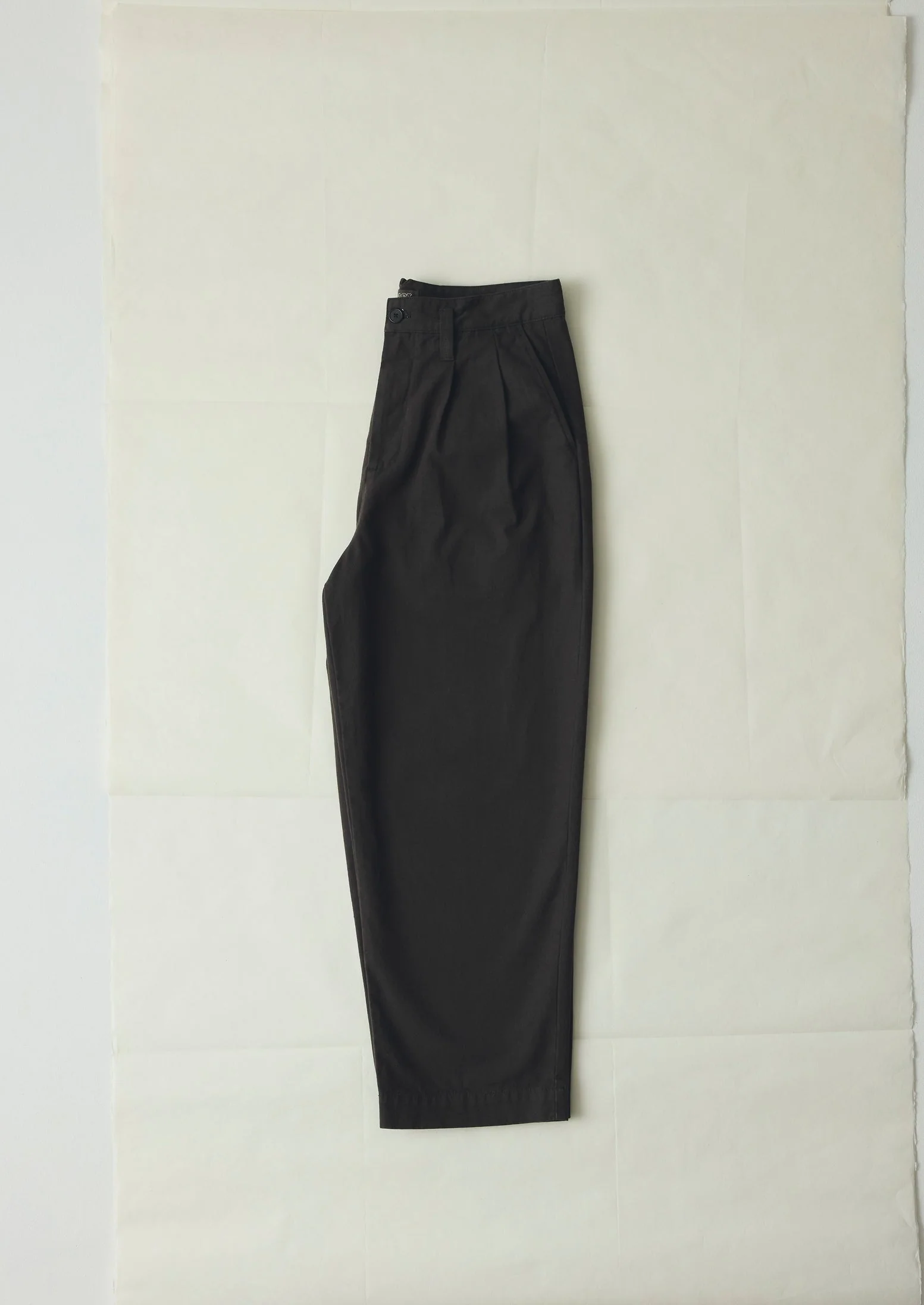 Bill Cotton Canvas Wide Leg Pants | Soft Black - Image 6