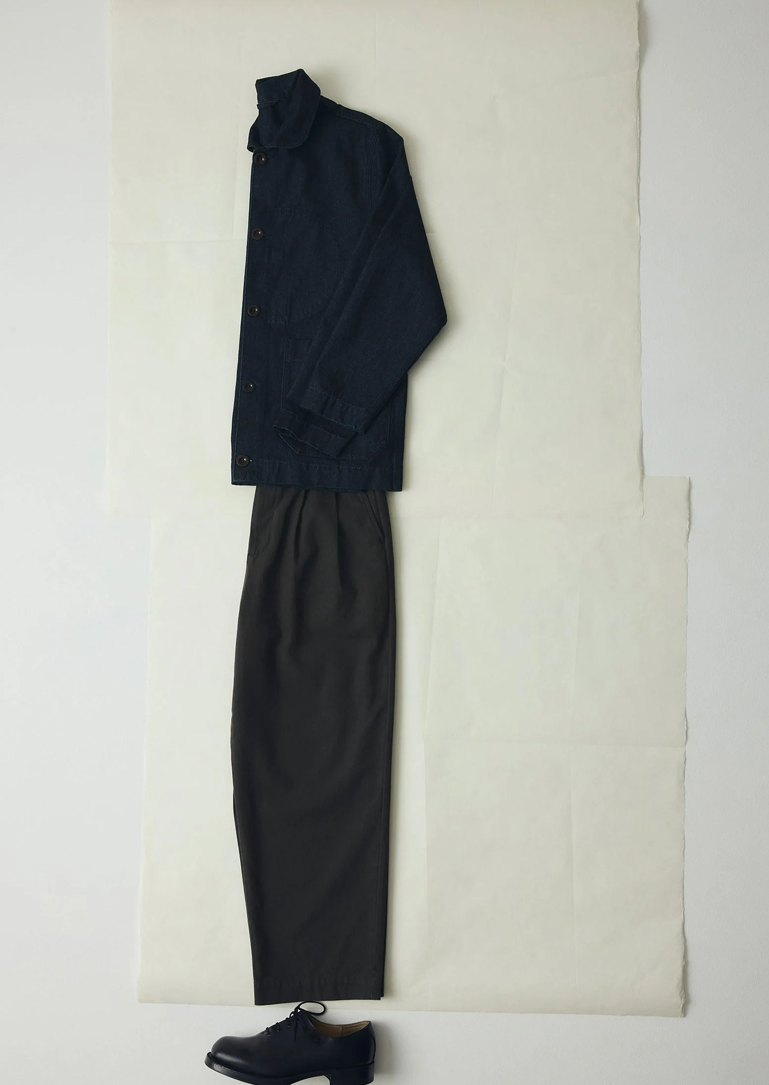 Bill Cotton Canvas Wide Leg Pants | Soft Black - Image 7