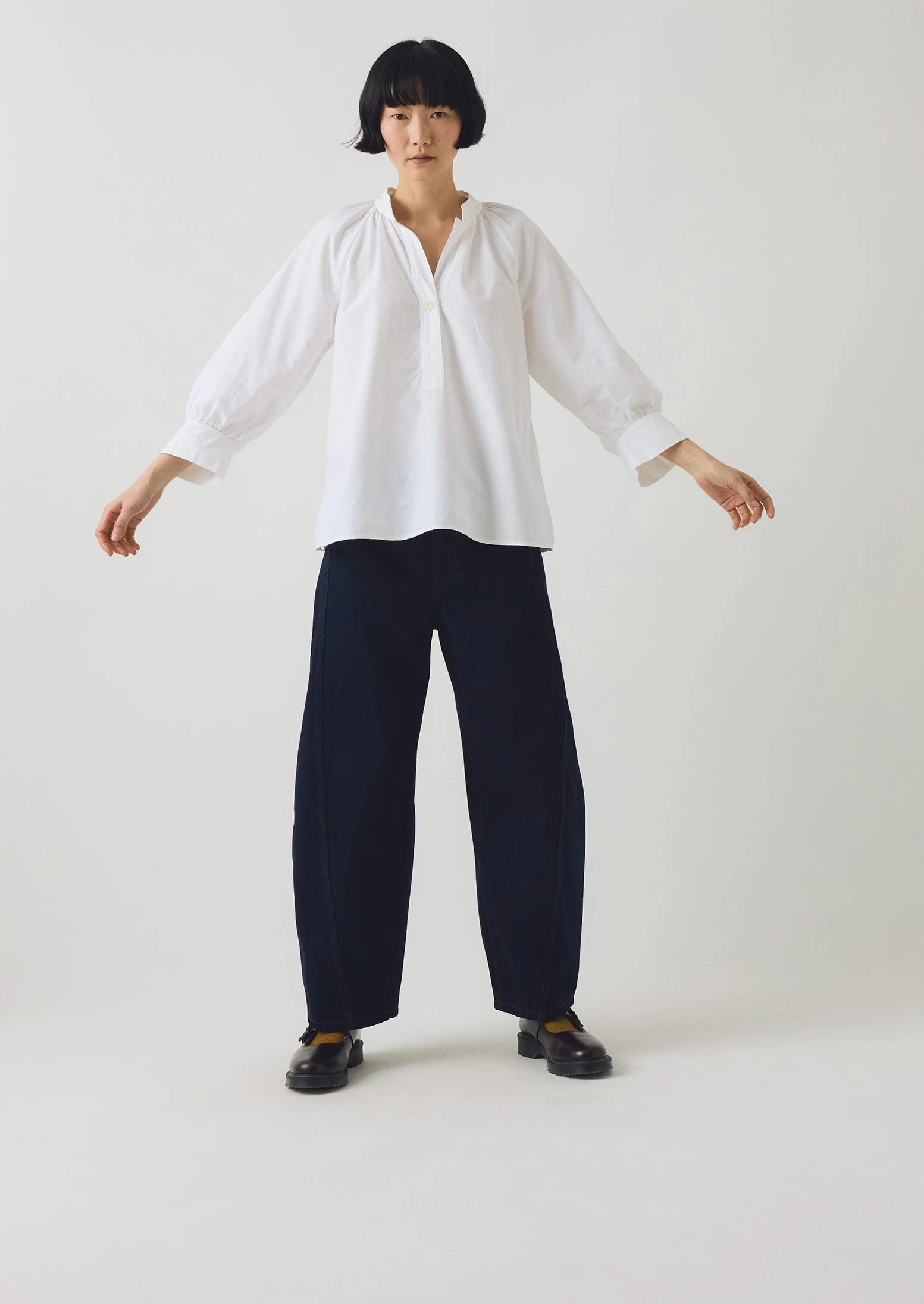 Catrin Cotton Oxford Easy Shirt | White - Image 2