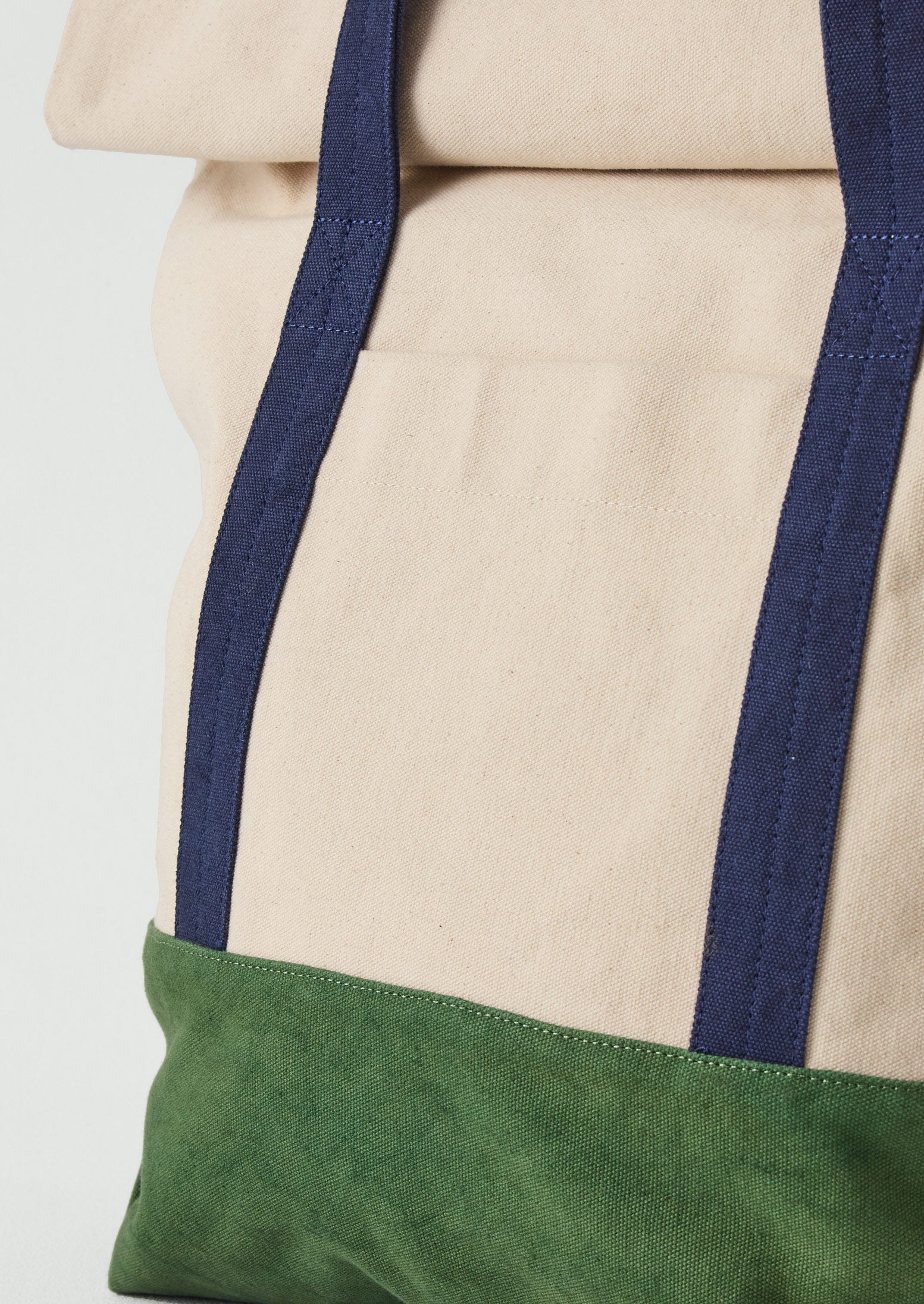 Cotton Canvas Roll Top Bag | Sea Green - Image 4