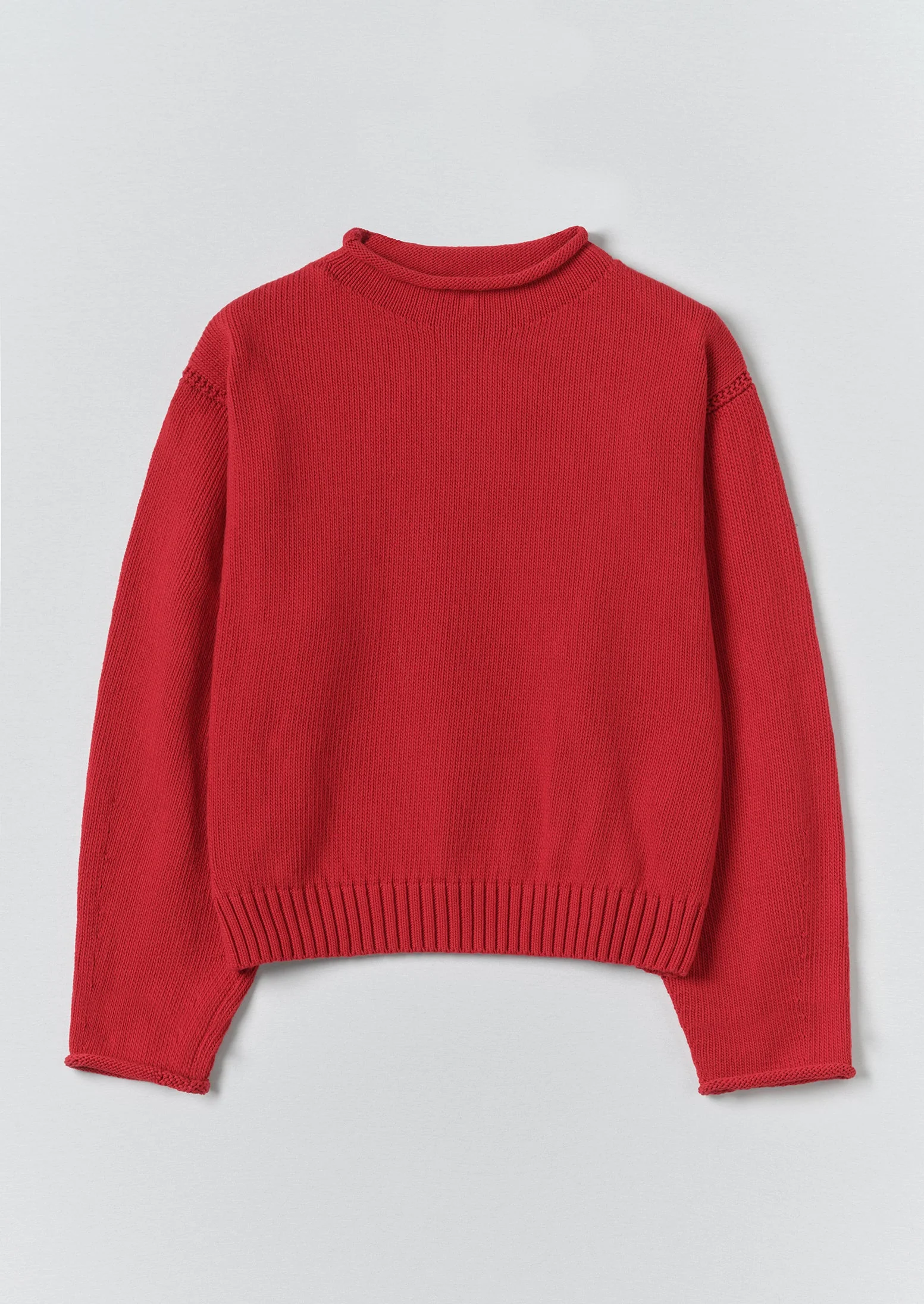 Cotton High Neck Sweater | Hawthorn