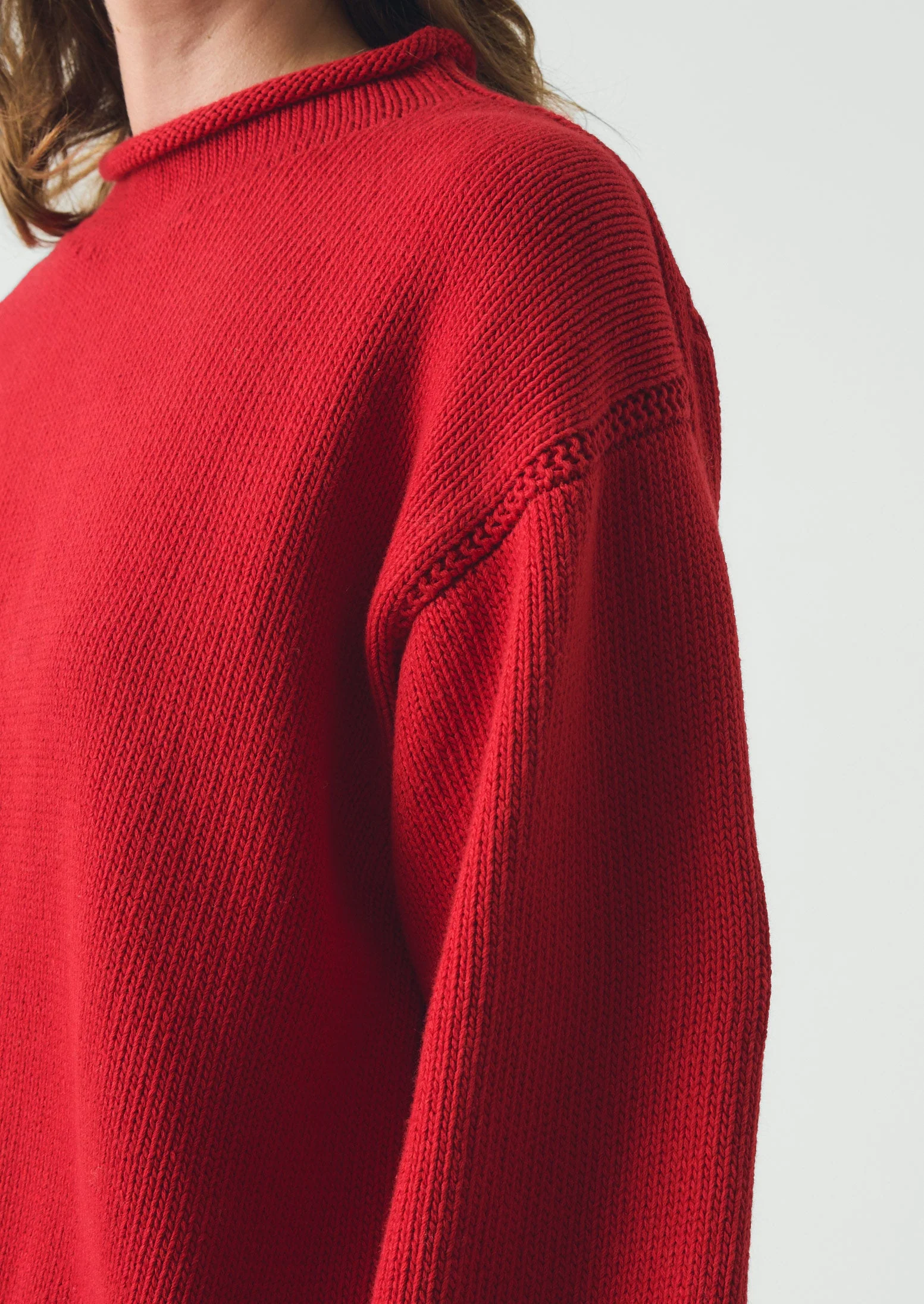 Cotton High Neck Sweater | Hawthorn - Image 5