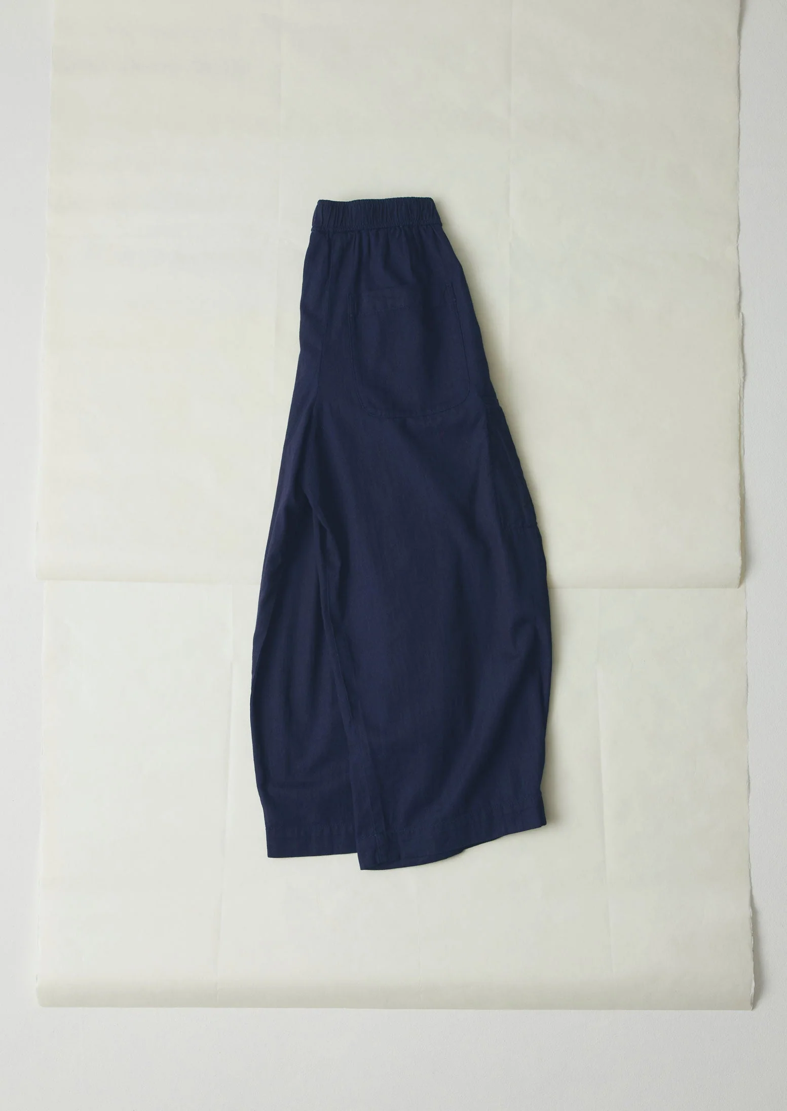 Cotton Twill Wide Leg Pants | Indigo - Image 4