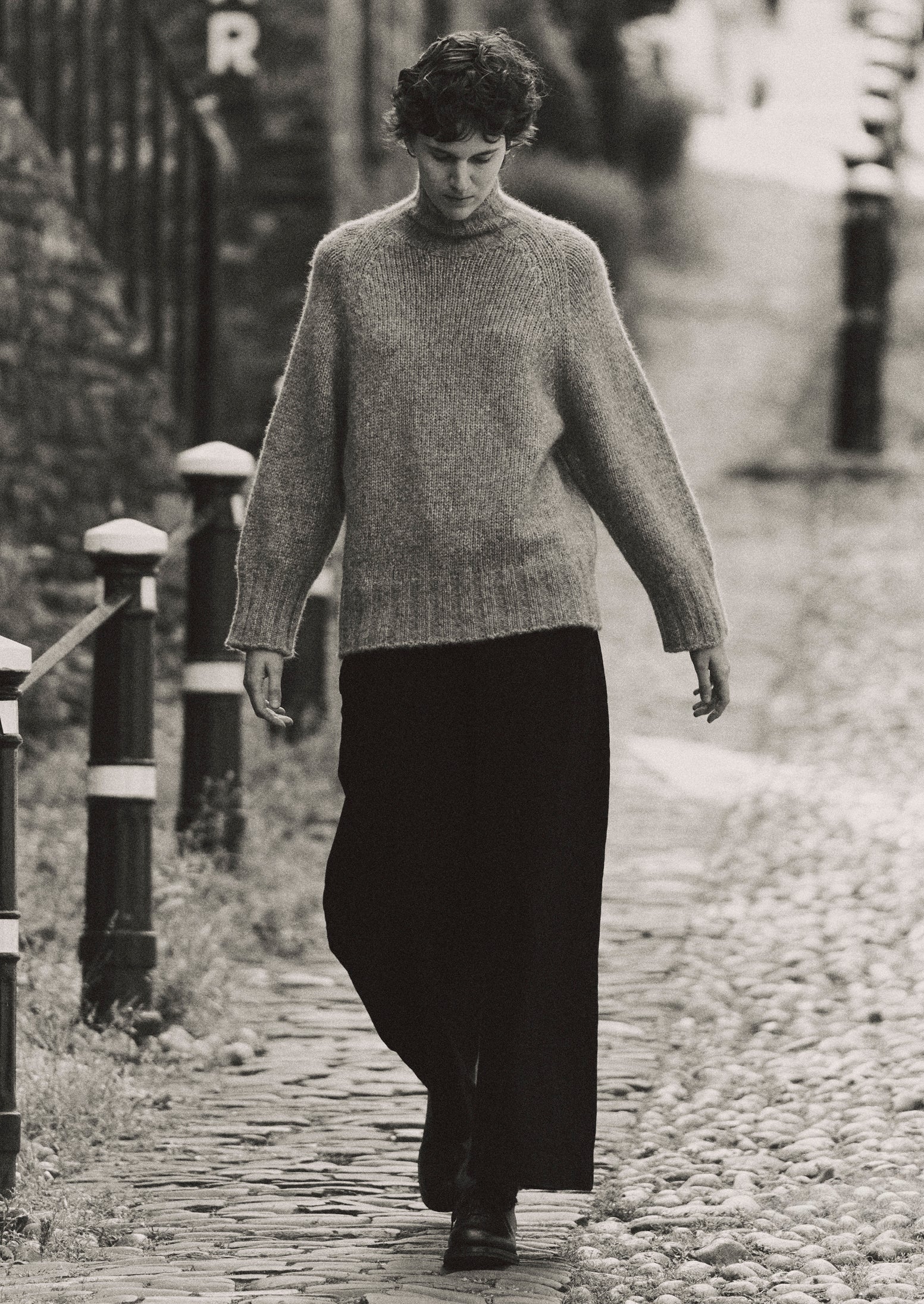 Denim Pleat Front Pants | Carbon Black - Image 3