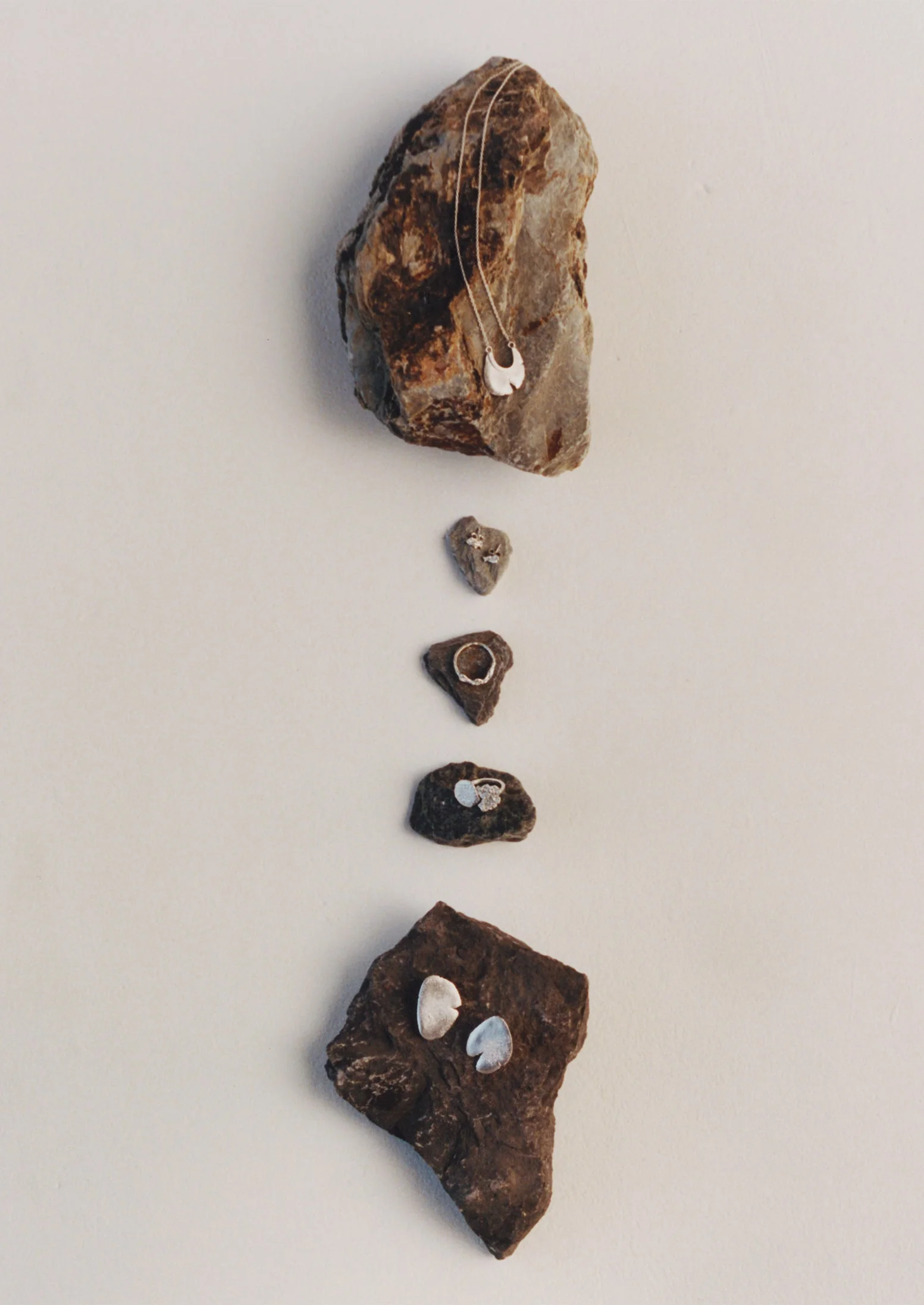 Egle Silko Nugget Earrings | Silver - Image 2