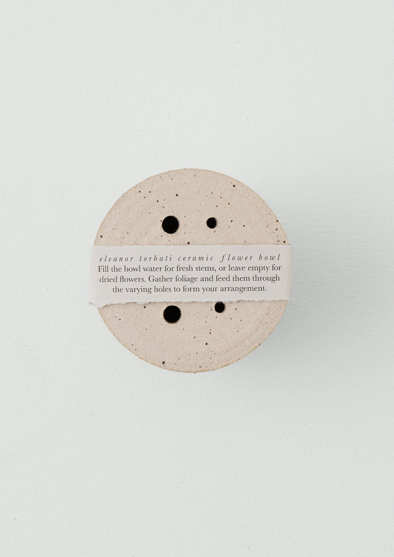Eleanor Torbati Ceramic Flower Bowl | Cream - Image 3