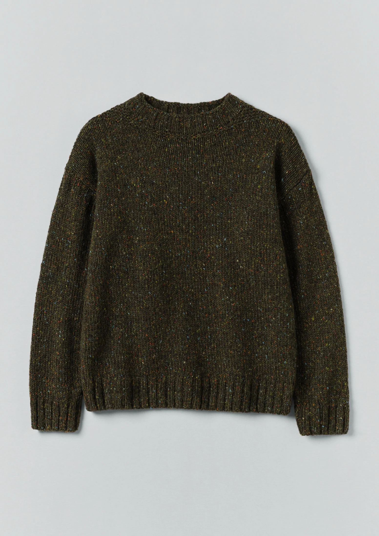 Finn Donegal Wool Sweater | Khaki - Image 6