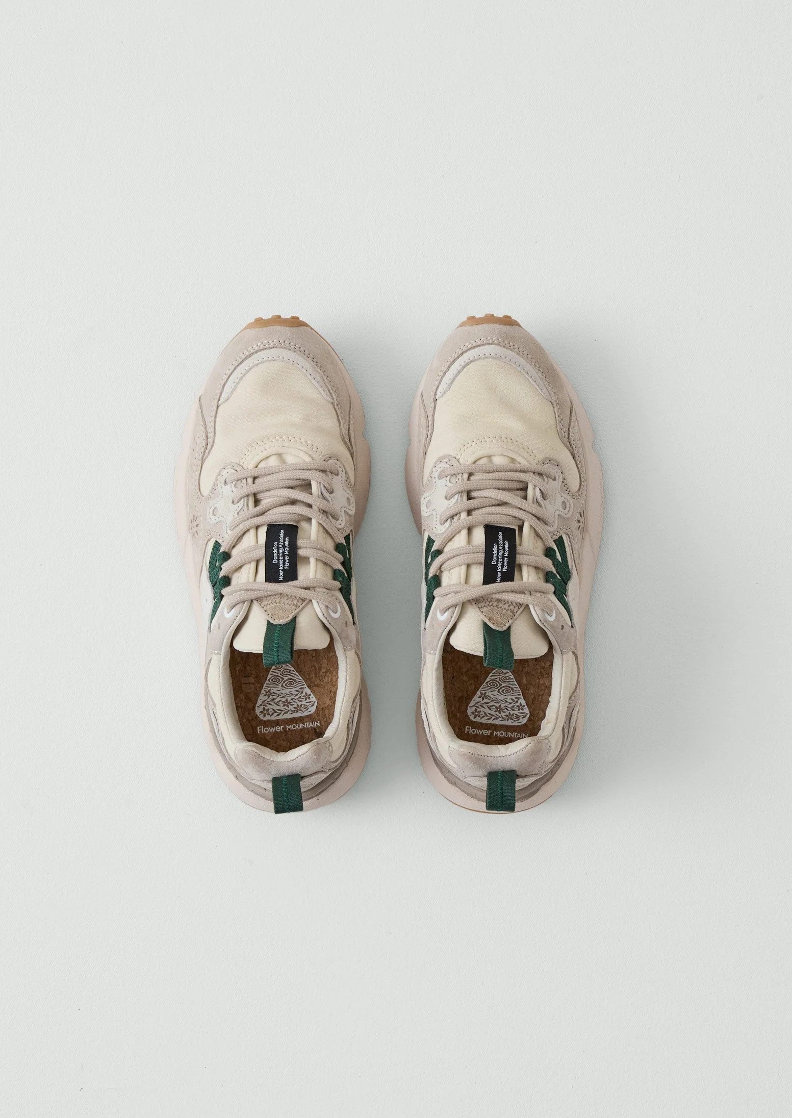 Flower Mountain Yamano Kaiso Sneakers | Green/Chalk Multi - Image 3