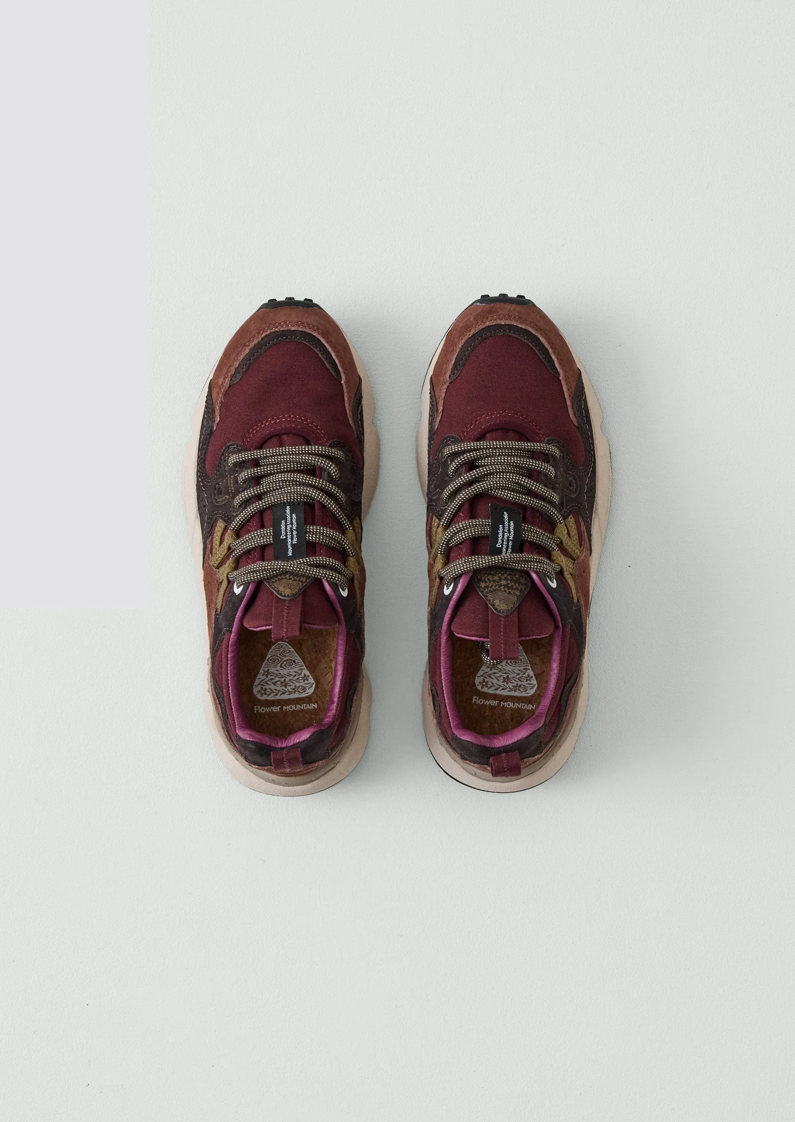 Flower Mountain Yamano Kaiso Sneakers | Beetroot - Image 3