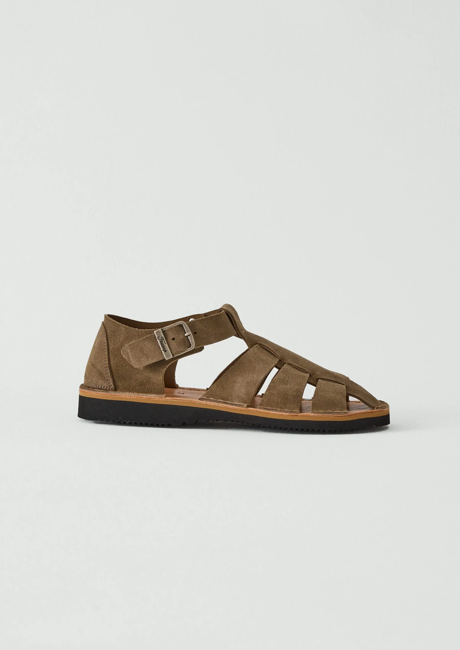 Fracap Fred Buckle Sandals | Oyster Grey - Image 2