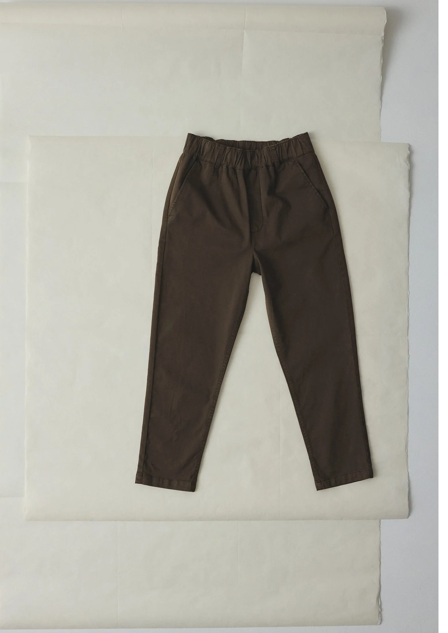 Gabi Cotton Pull On Pants | Black Walnut