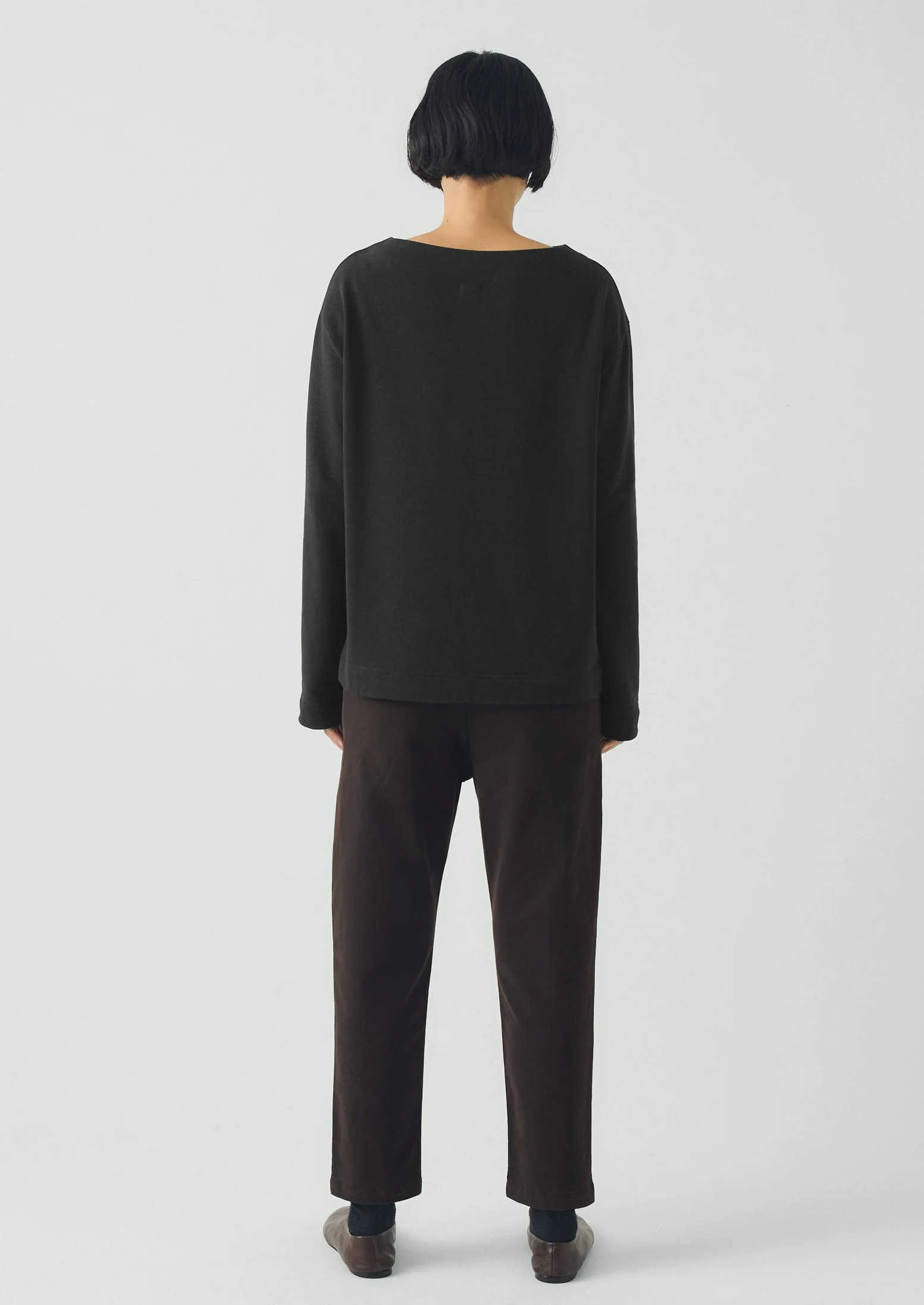 Gabi Cotton Pull On Pants | Black Walnut - Image 4