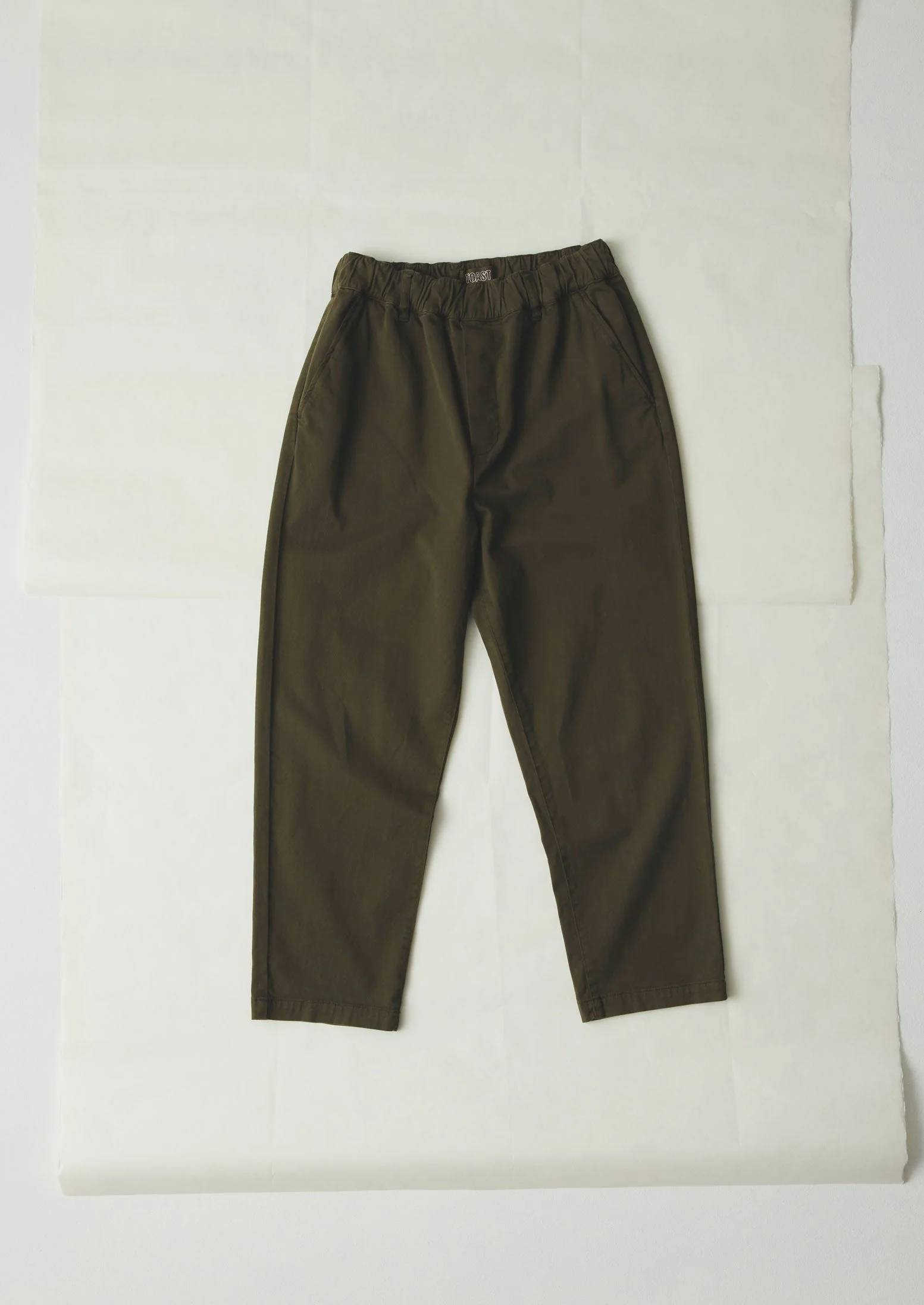 Gabi Cotton Pull On Pants | Loden