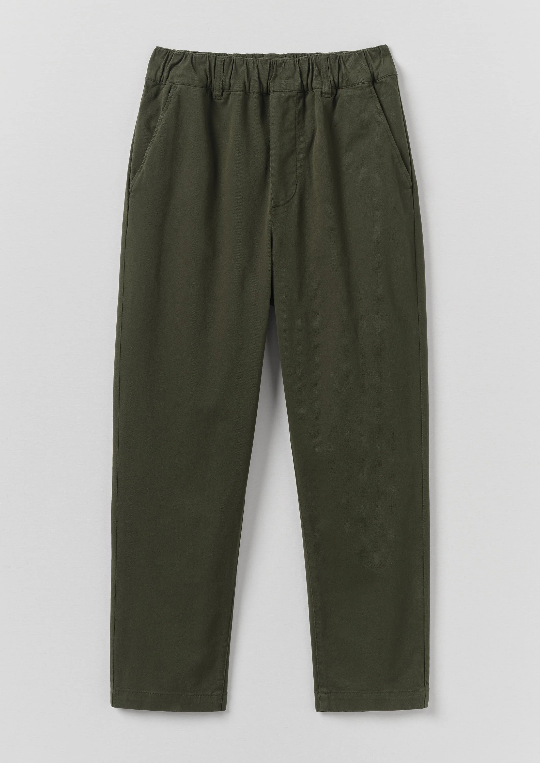 Gabi Cotton Pull On Pants | Loden - Image 6