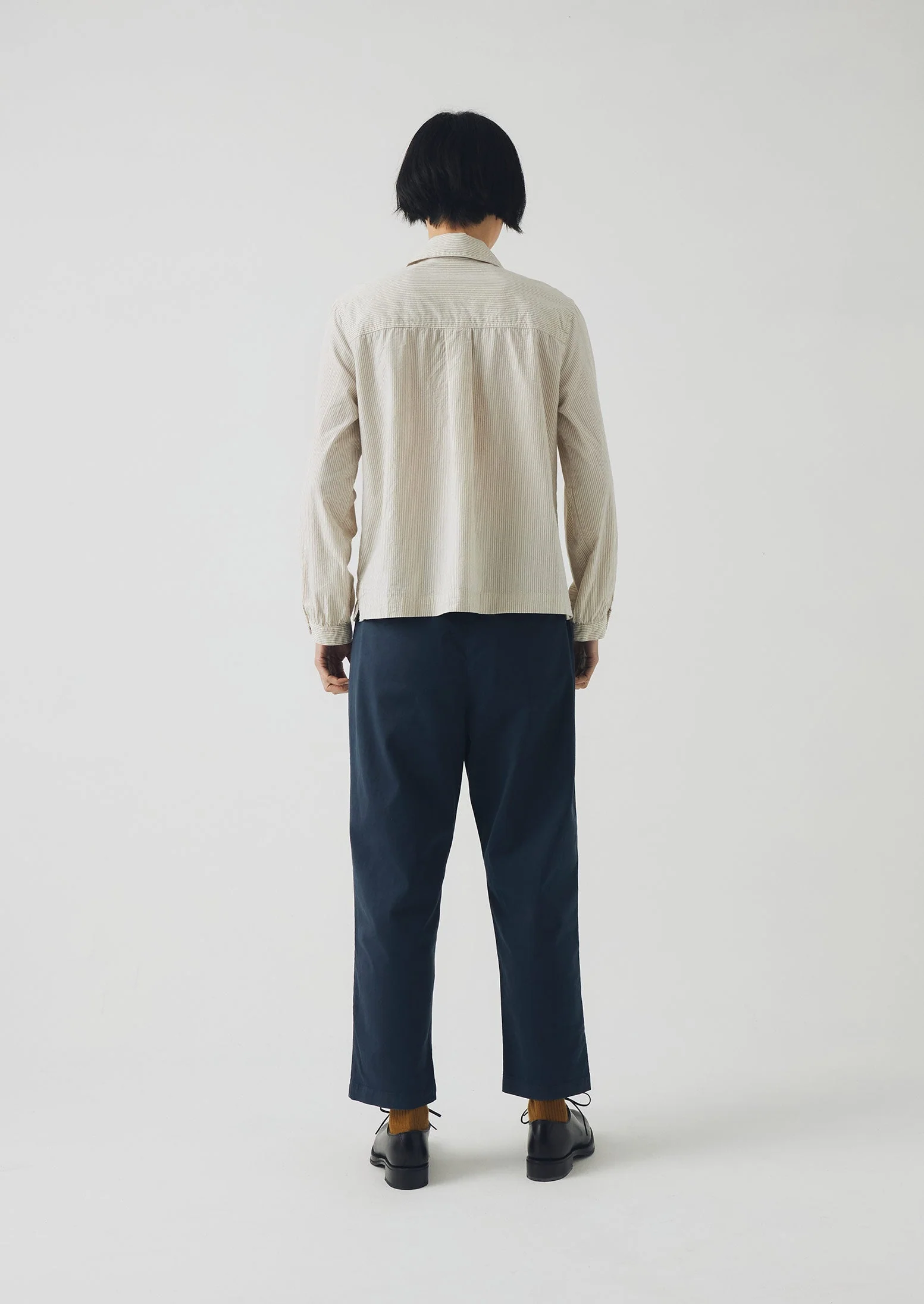 Gabi Cotton Pull On Pants | Storm Blue - Image 4