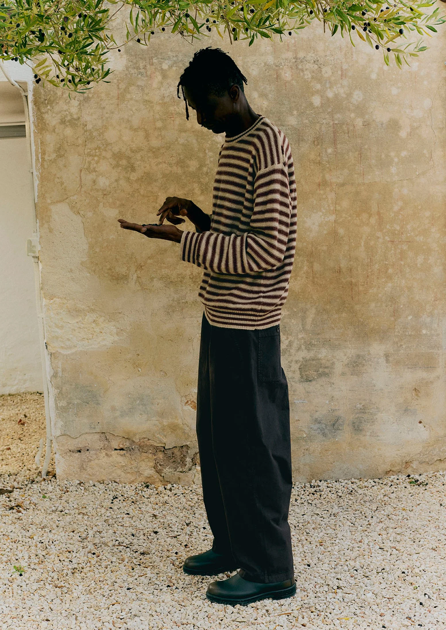 Gabriel Garment Dyed Cotton Twill Pants | Dark Cocoa - Image 6