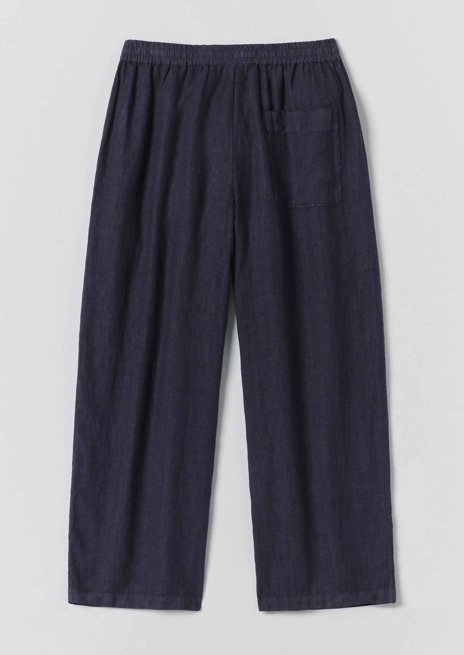 Garment Dyed Linen Drawstring Pants | Blueberry - Image 10
