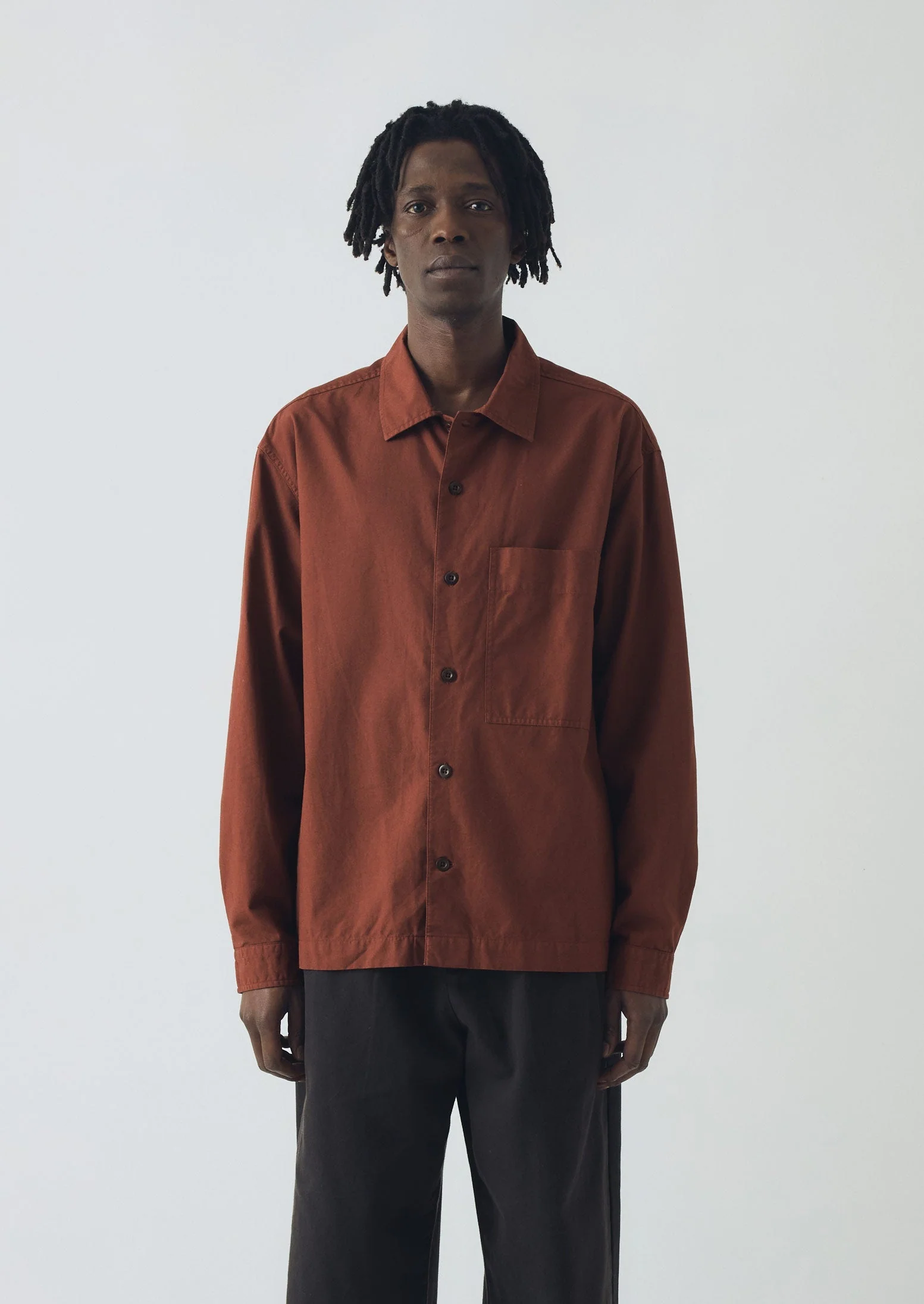 Garment Dyed Oxford Shirt | Cinnamon - Image 2