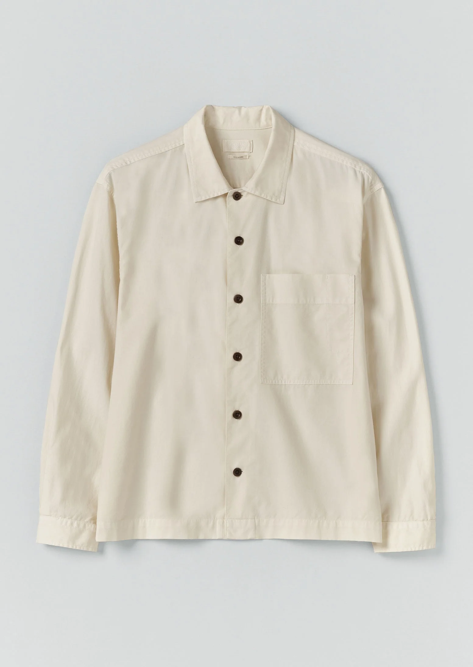 Garment Dyed Oxford Shirt | Ecru - Image 8