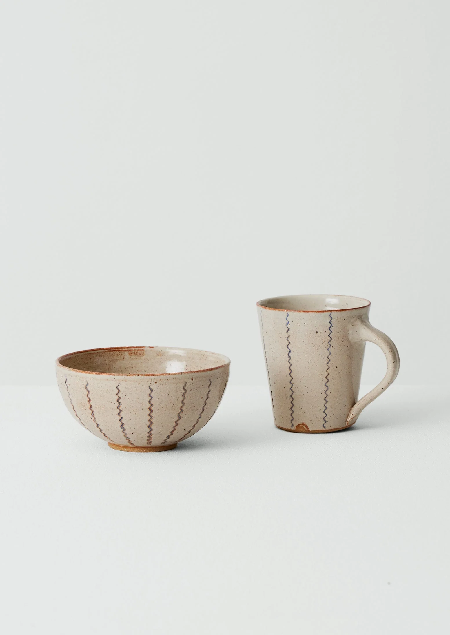 Gilliflower Pottery Zig Zag Bowl | Cream - Image 3