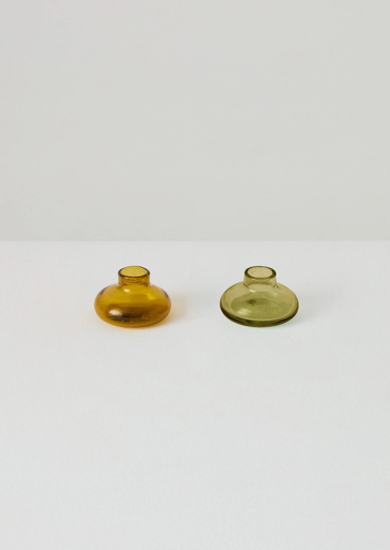 Hand Blown Glass Candle Holder | Amber - Image 4