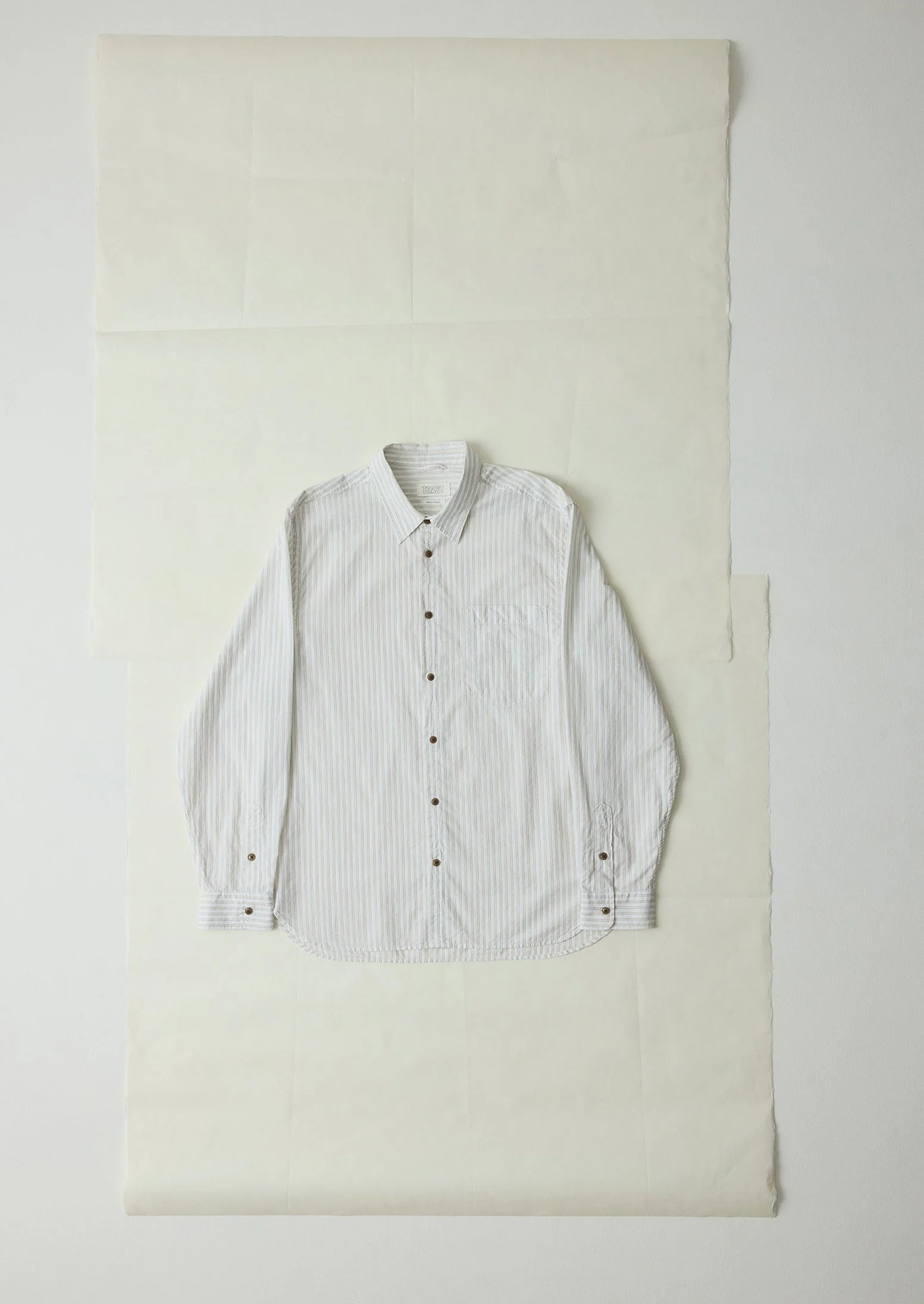Jacquard Stripe Shirt | Shale Stone