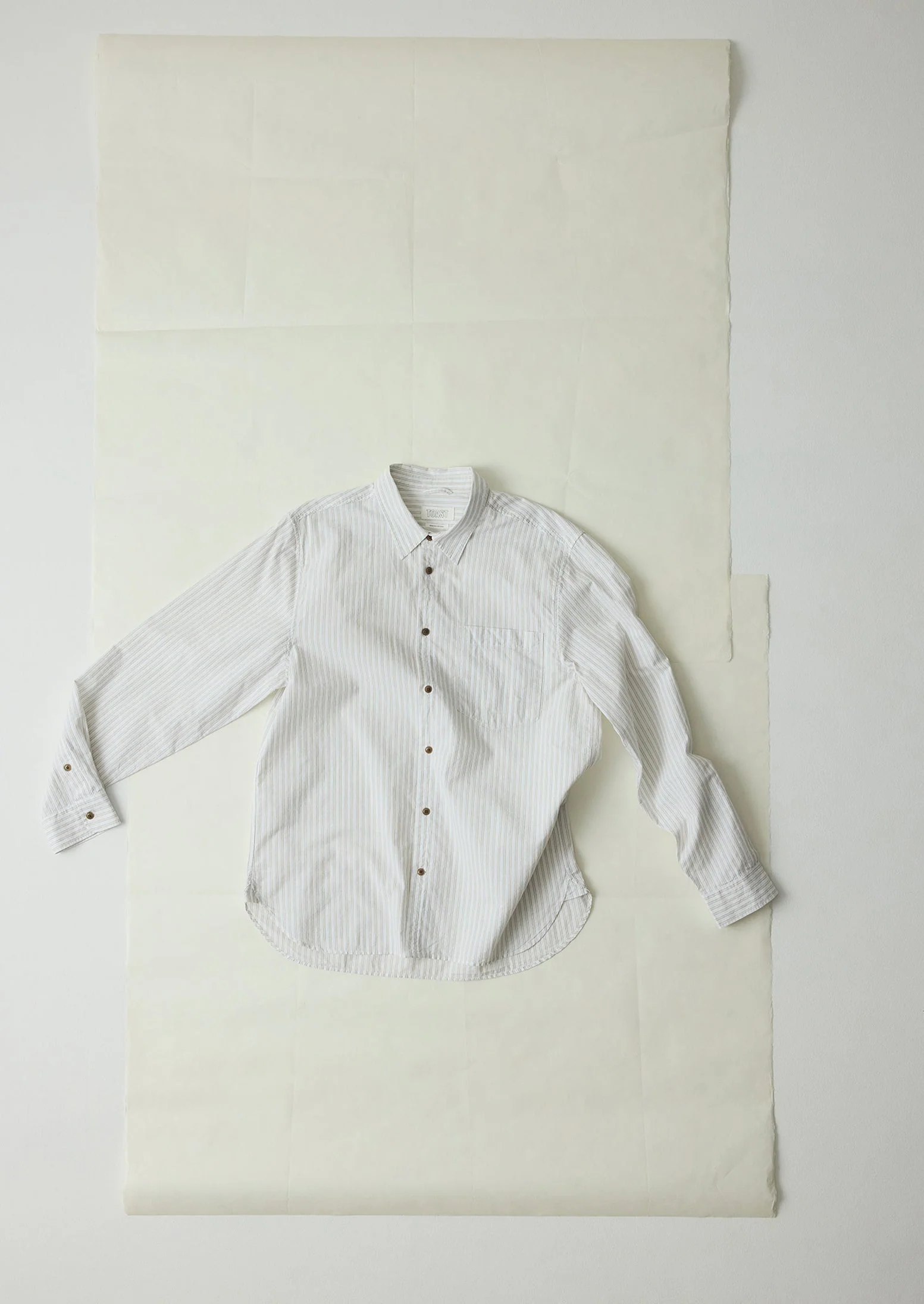 Jacquard Stripe Shirt | Shale Stone - Image 7