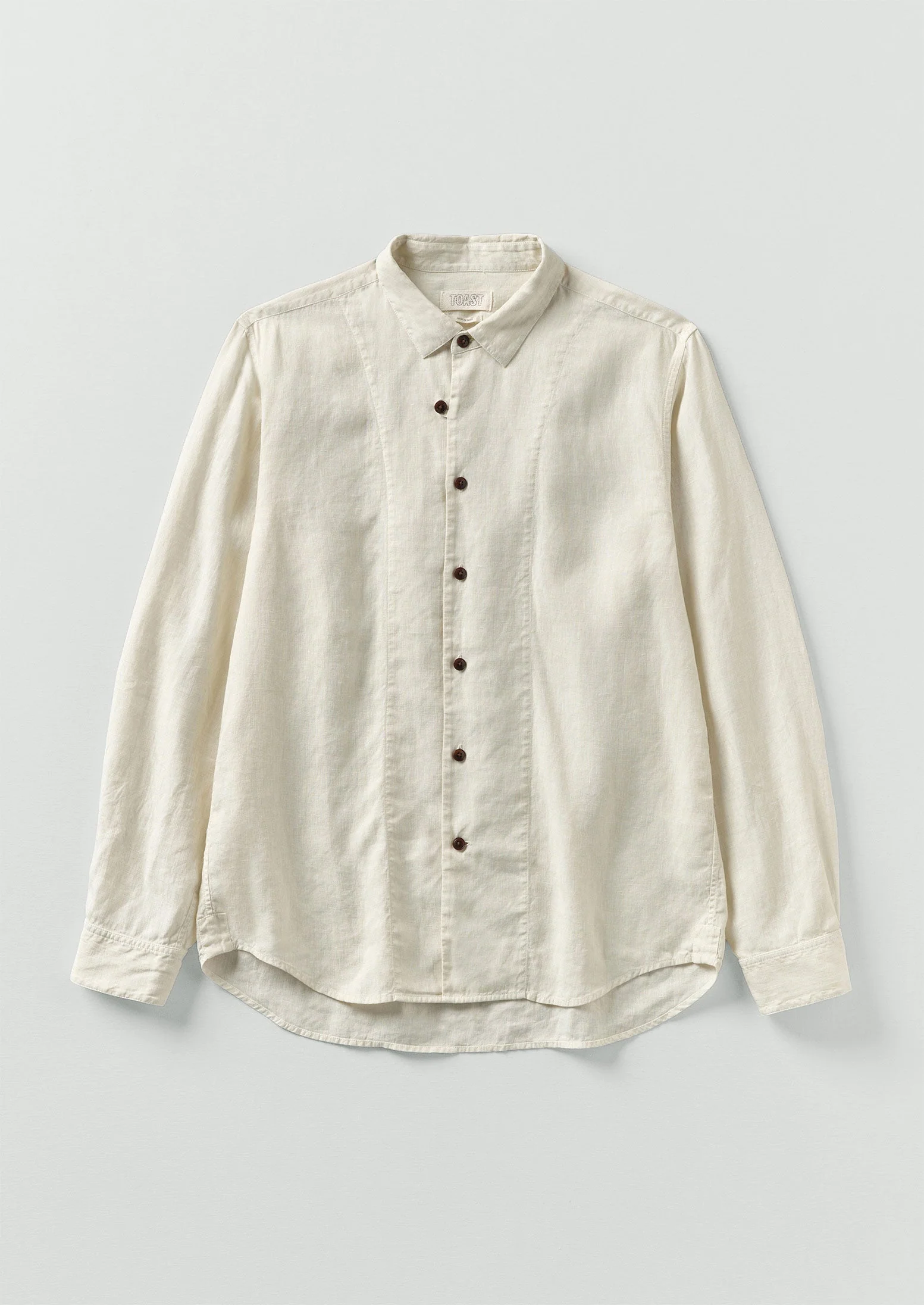 Loop Button Linen Shirt | Parchment