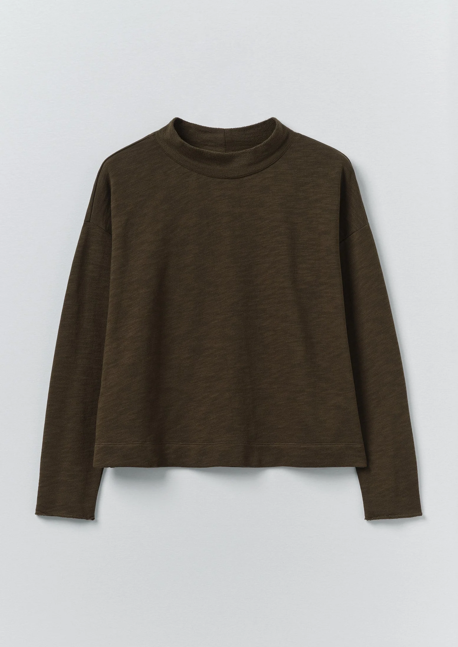 Loopback Jersey Easy Sweater | Dark Olive