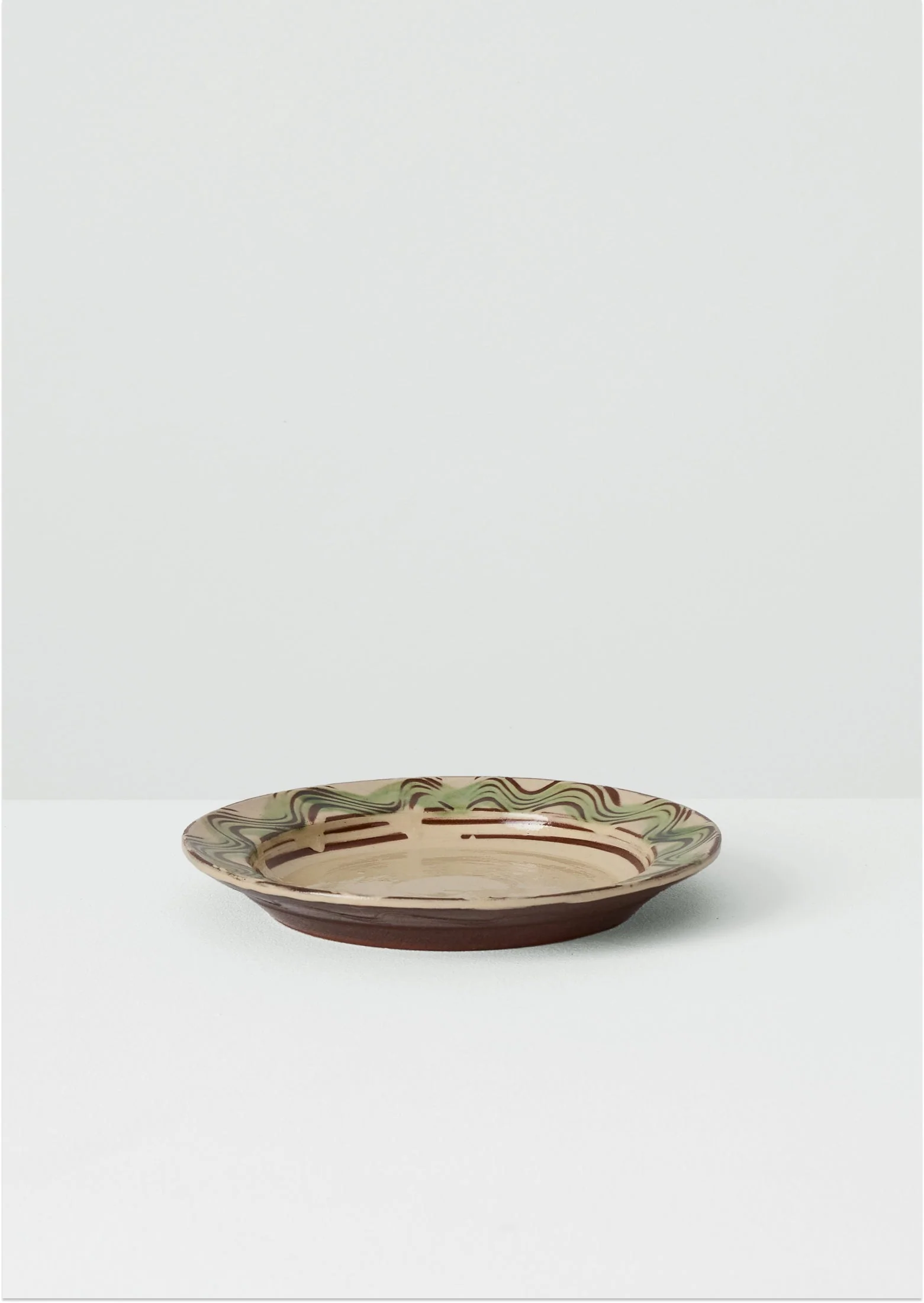Matt Grimmitt Slipware Plate | Cream/Terracotta - Image 5