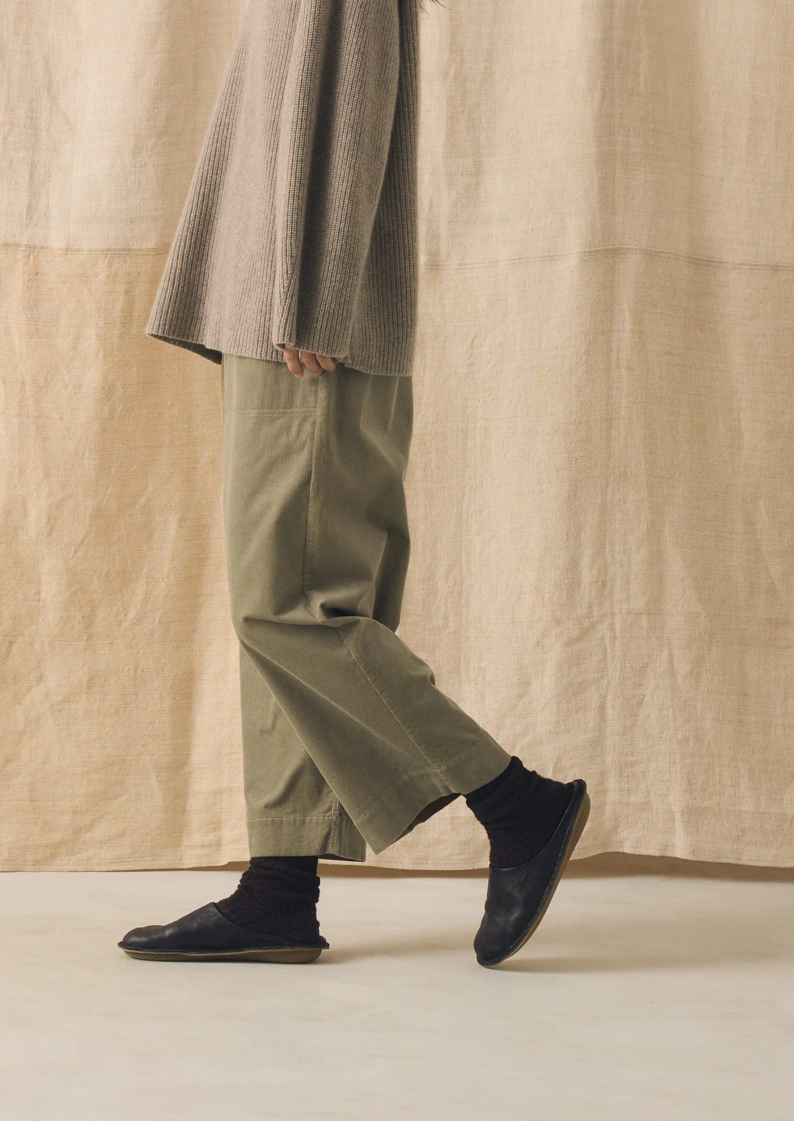 Barrel Leg Organic Cord Pants | Spelt - Image 2