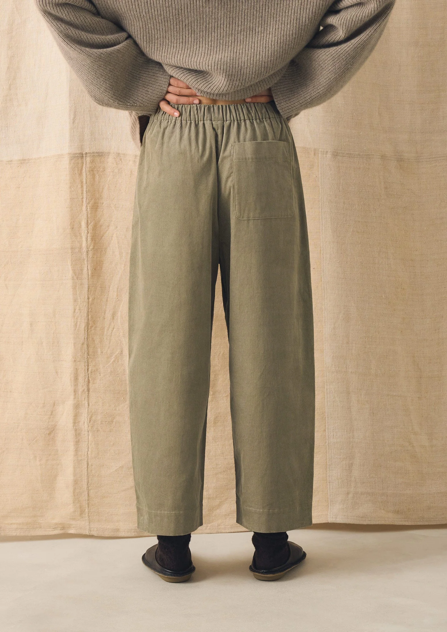 Barrel Leg Organic Cord Pants | Spelt - Image 4