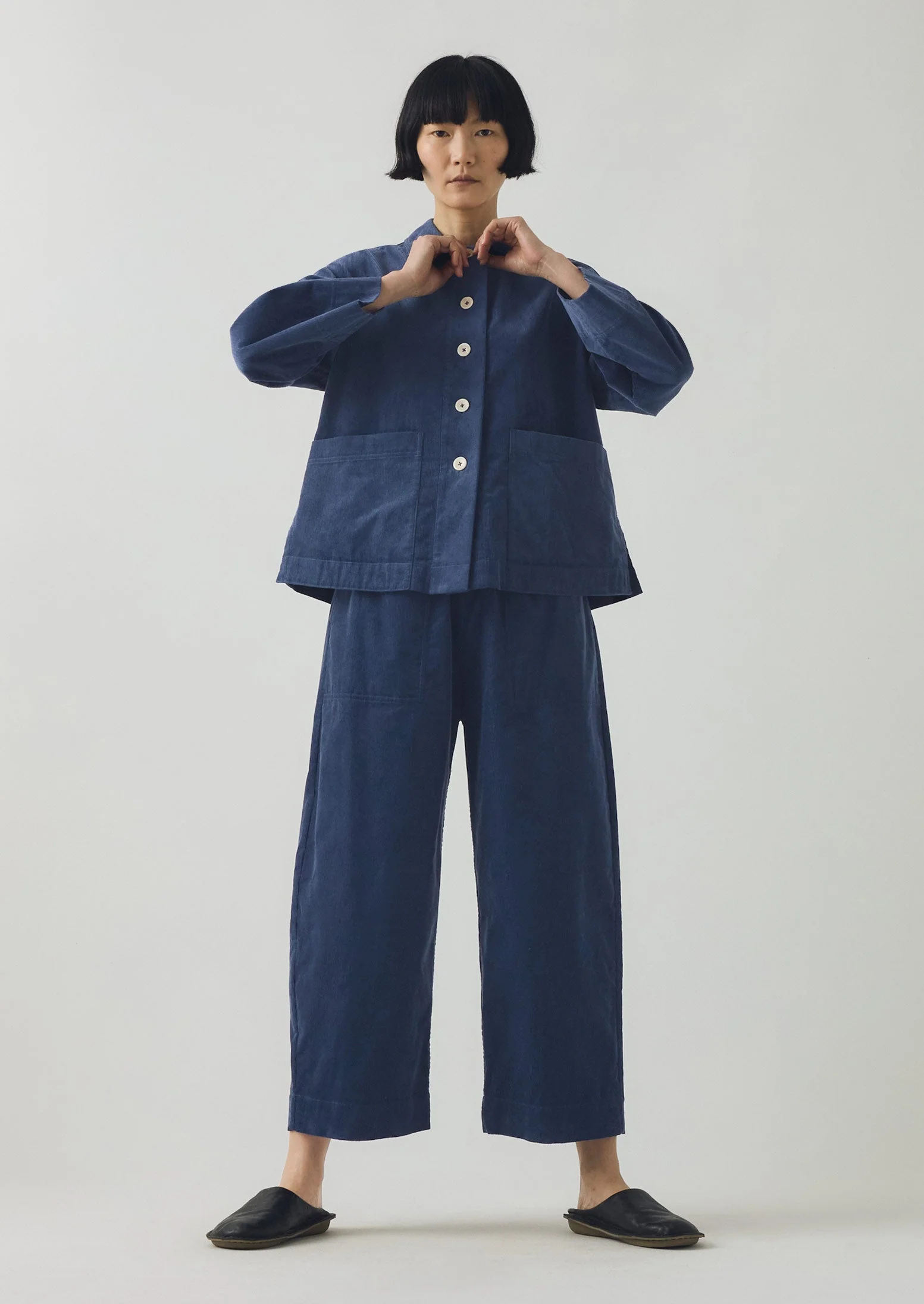 Organic Cord Shirt | Denim Blue - Image 2