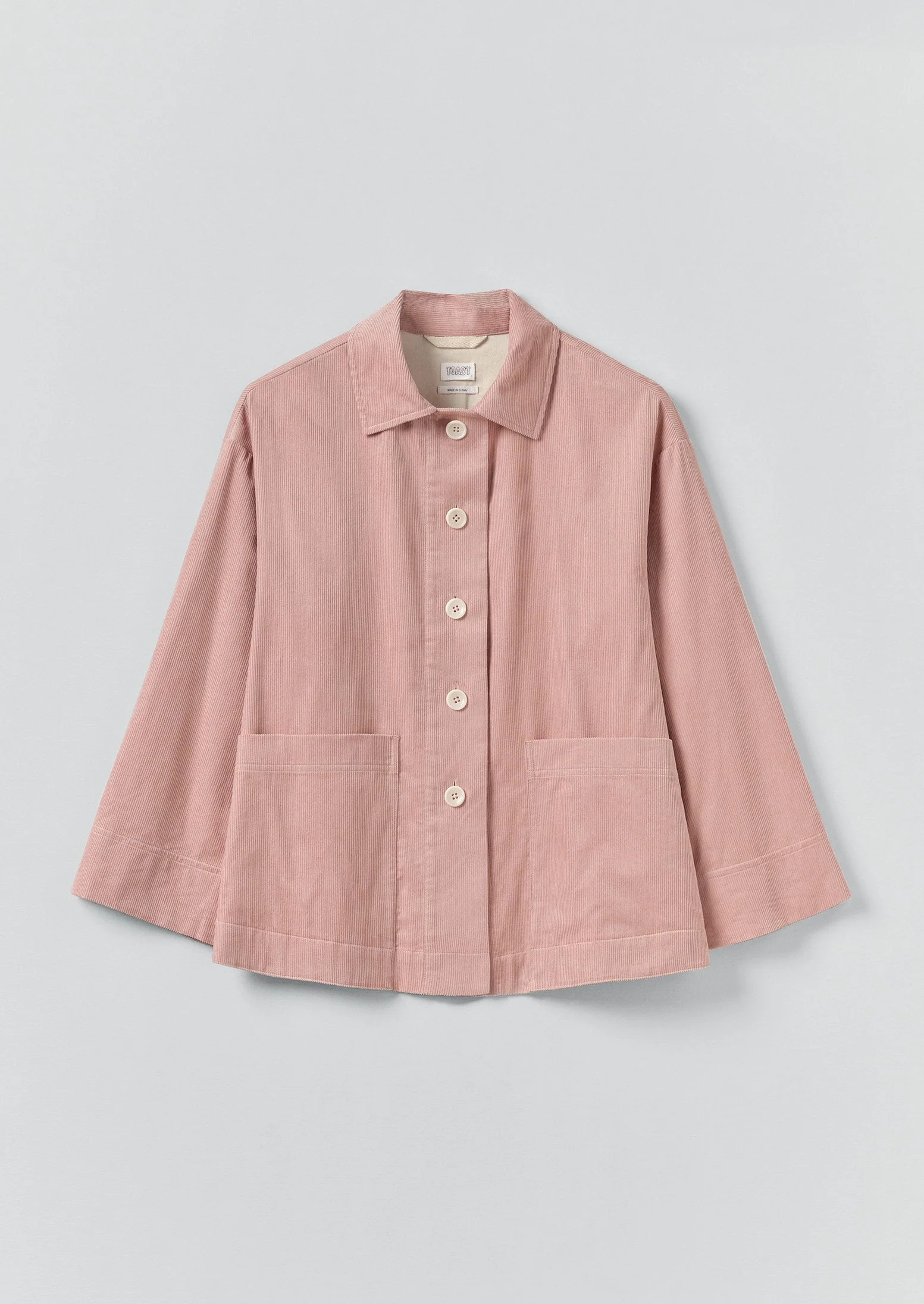 Organic Cord Shirt | Pink Clay