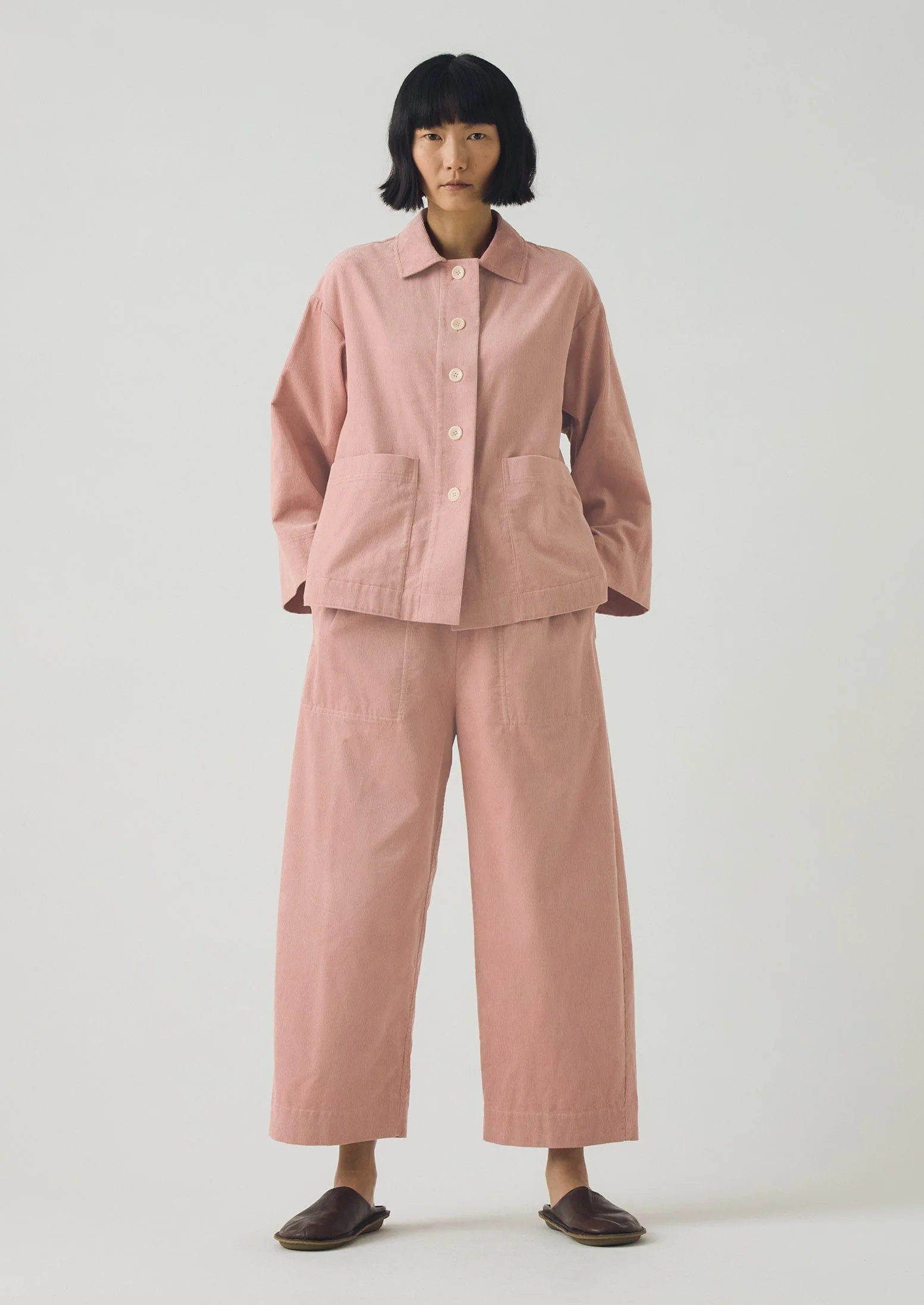 Organic Cord Shirt | Pink Clay - Image 2
