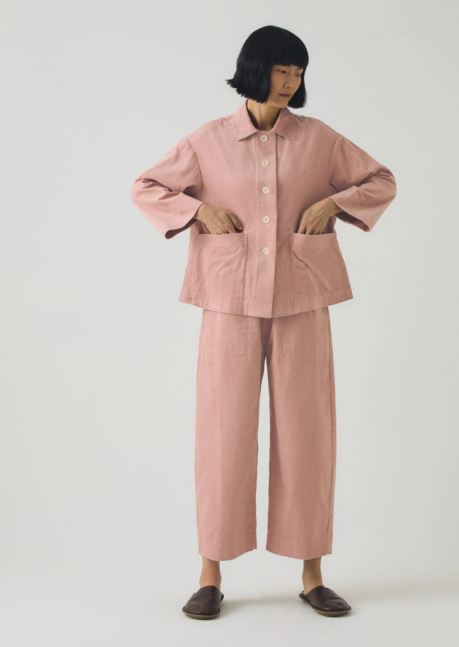 Organic Cord Shirt | Pink Clay - Image 4