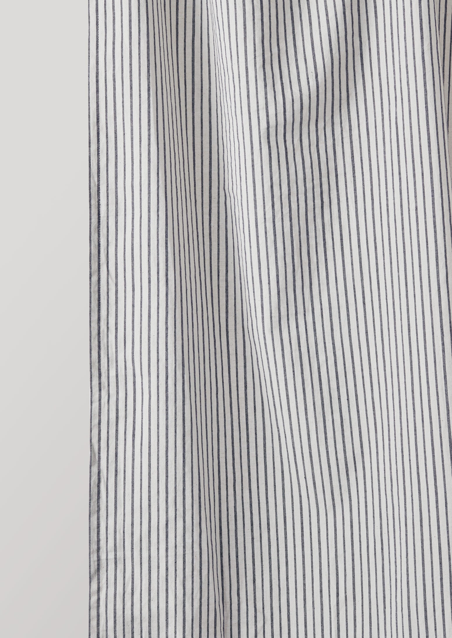 Organic Pyjama Stripe Shower Curtain | Navy/Ecru - Image 5