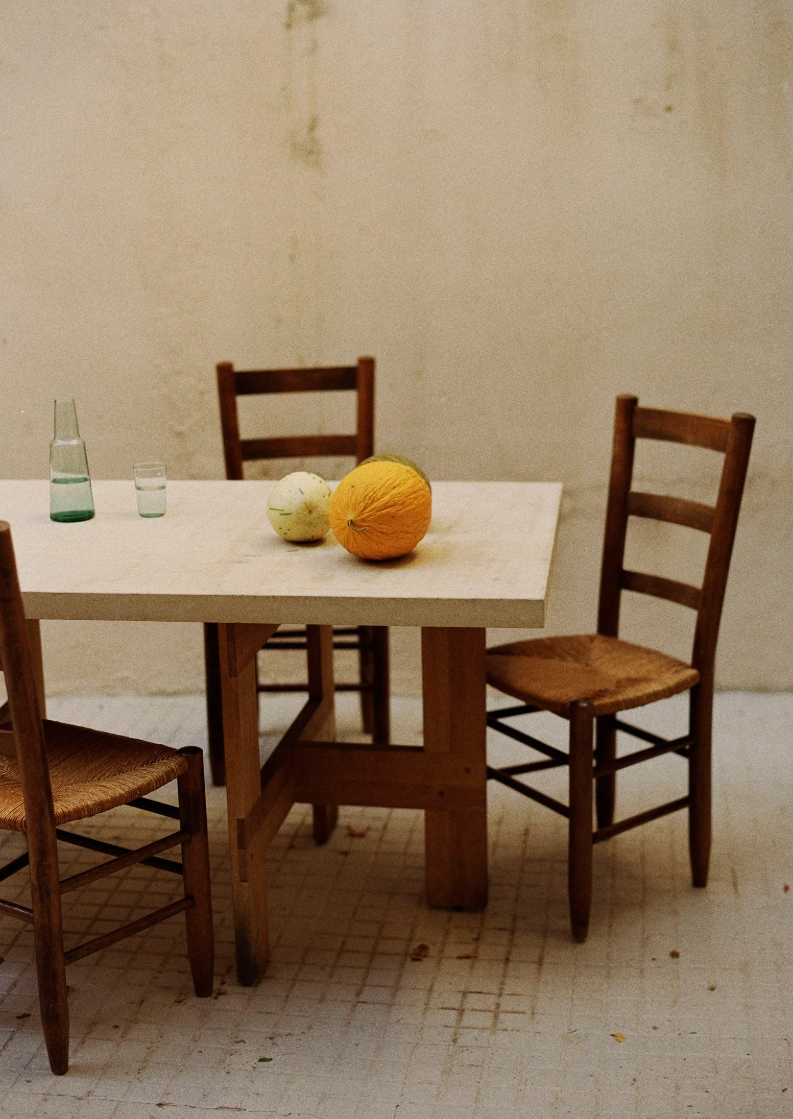 Recycled Glass Carafe And Glass Set | Clear - Image 2