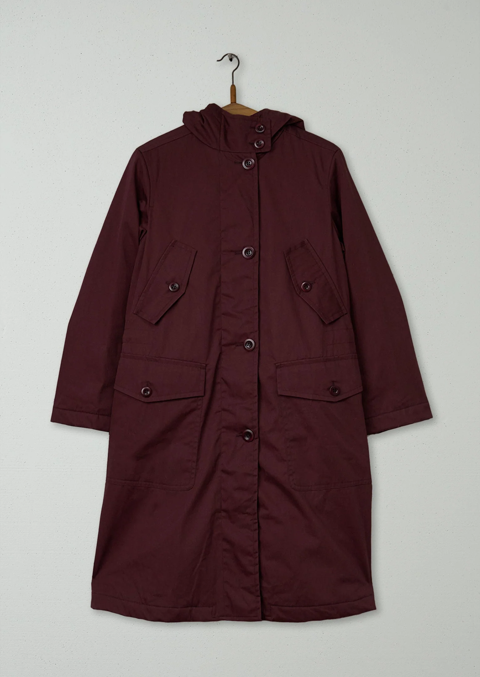 Reworn Cotton Parka Size 6 (120) | Hickory