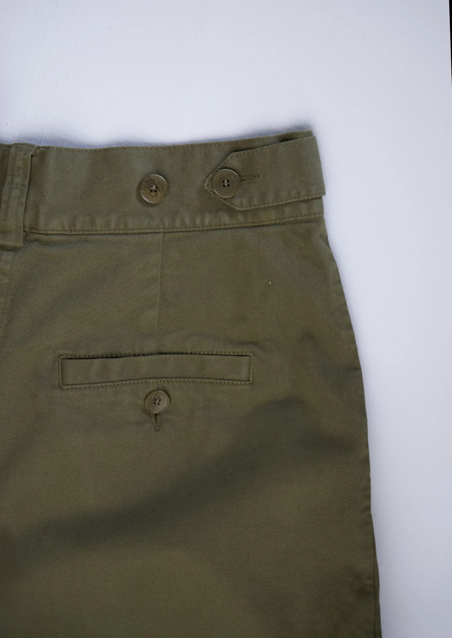 Reworn Side Tab Pants Size 12 (1026) | Rich Olive - Image 2