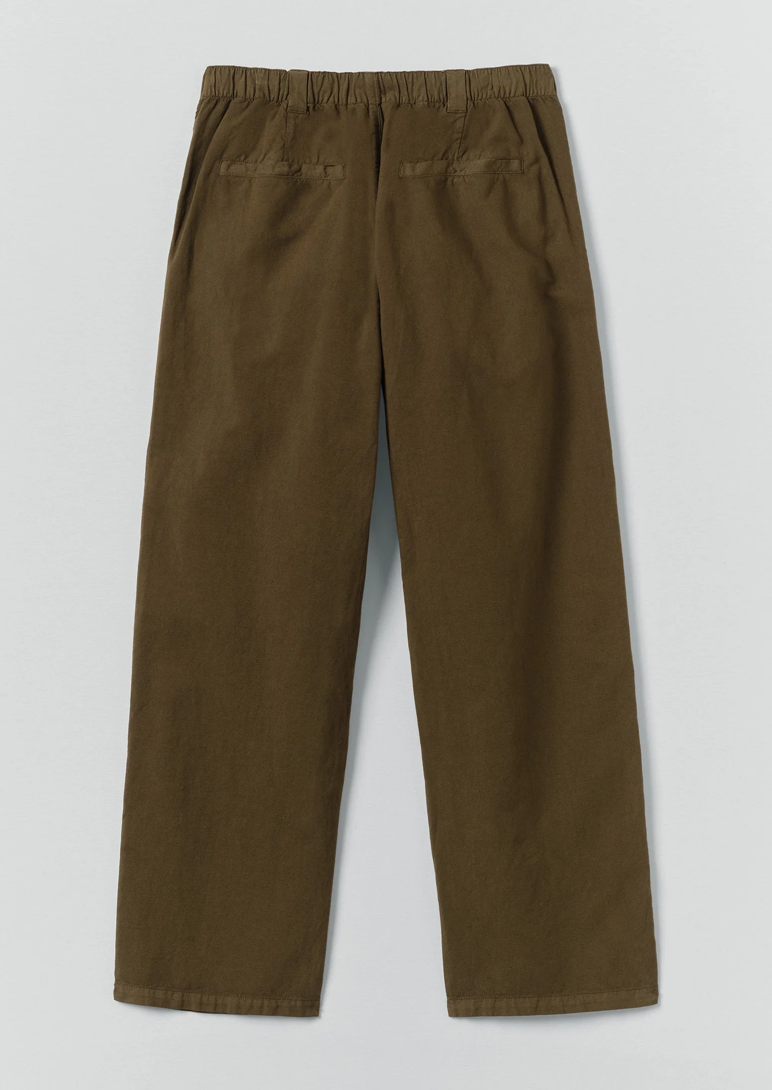 Rory Elasticated Cotton Linen Pants | Bronze Green - Image 6