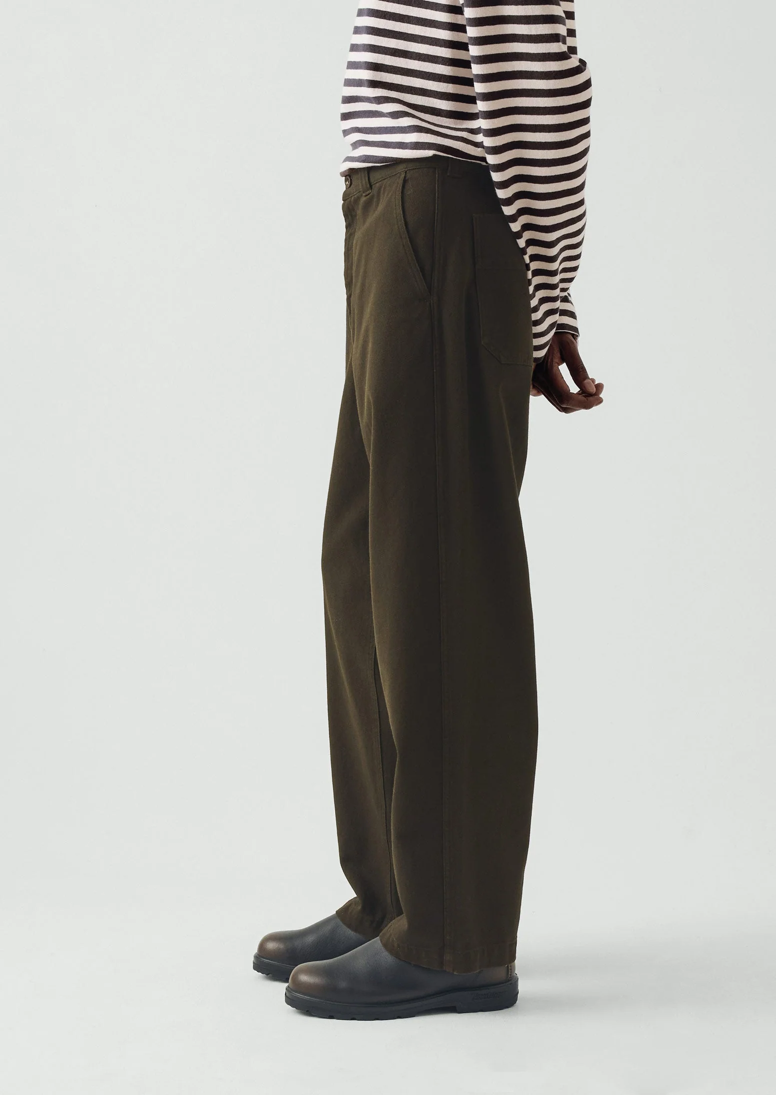 Rory Straight Leg Pants | Iron Green - Image 2