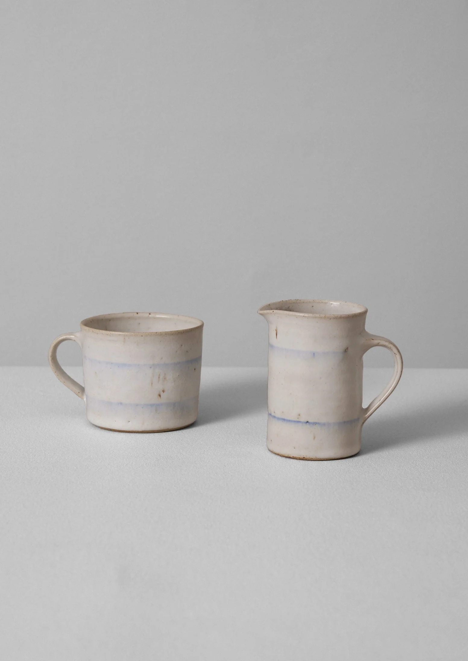 Rya Nicholson Stripe Mug | Chalk/Breeze Blue - Image 2