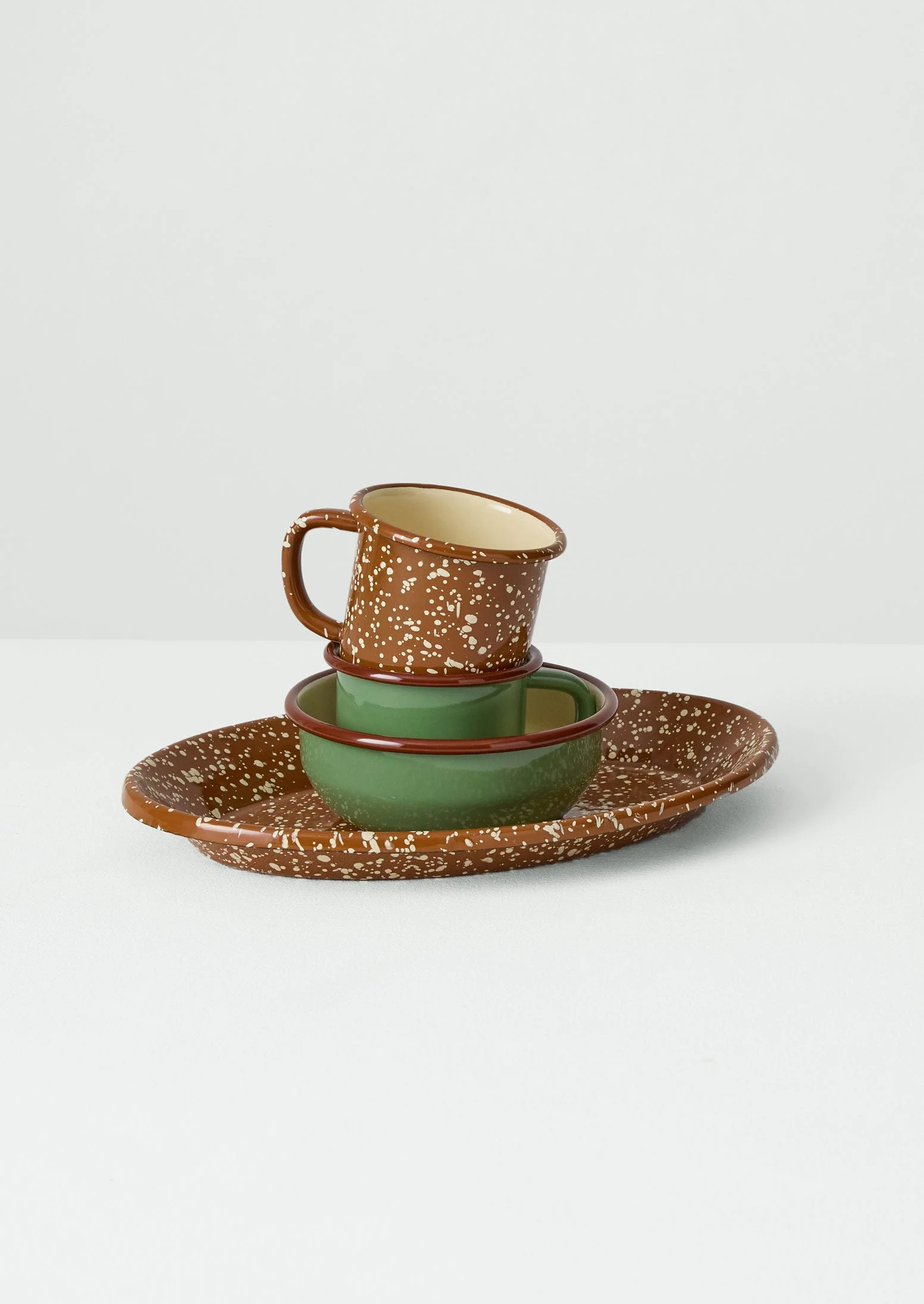 Speckle Enamel Mug | Cumin/Cream - Image 2