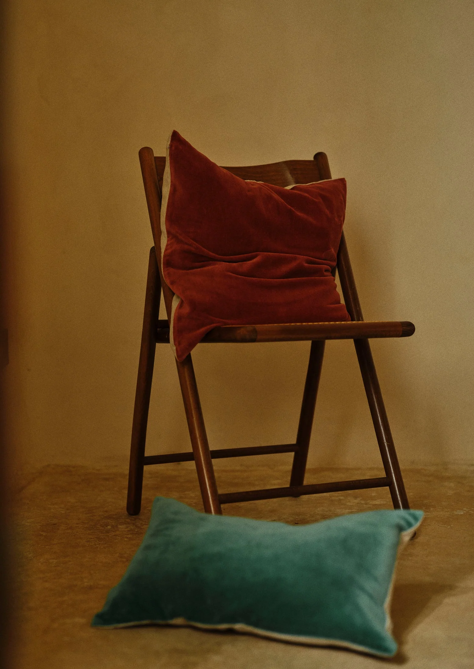 Square Velvet Pillow Cover | Raspberry - Image 2