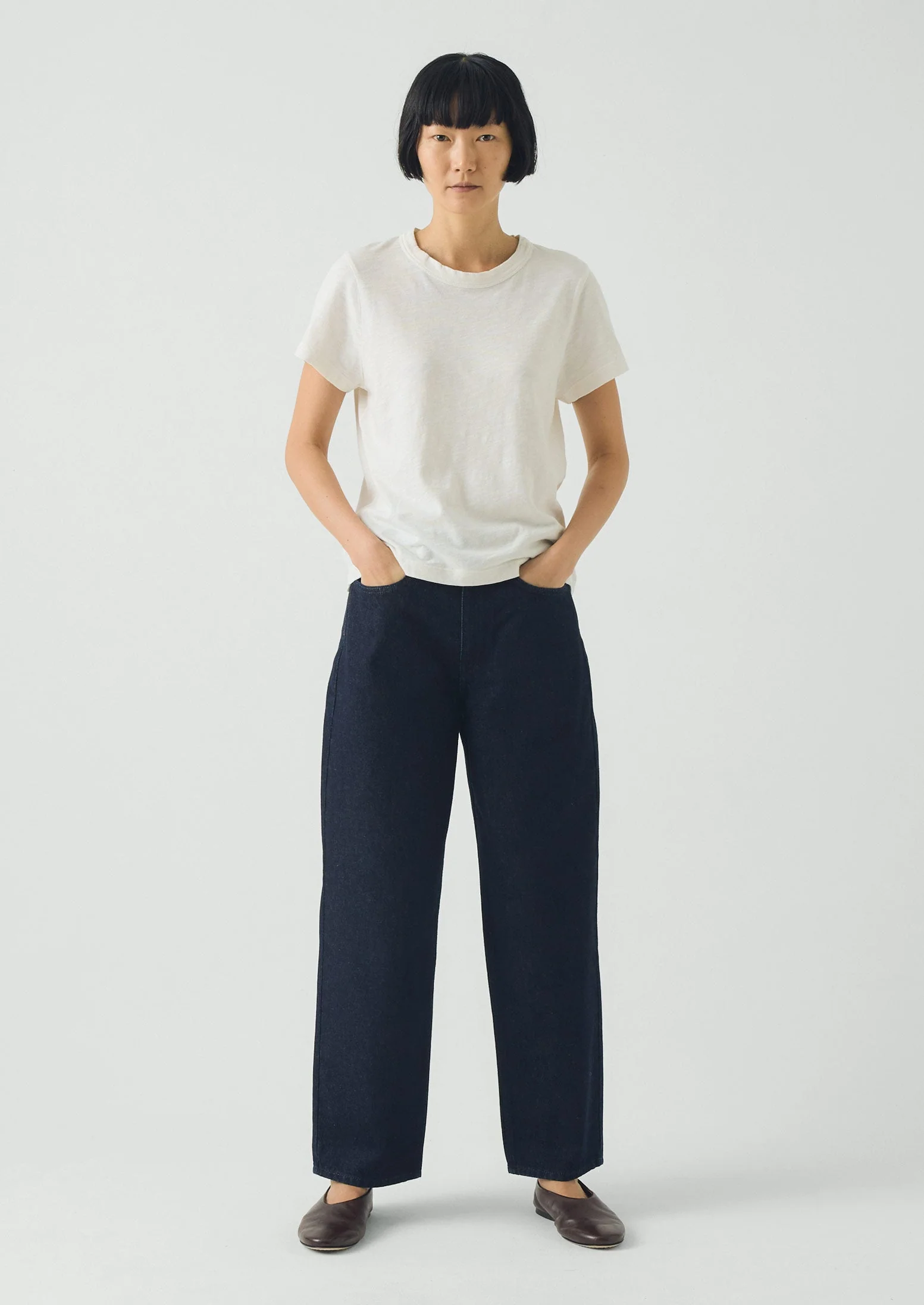 Tapered Indigo Denim Pants | Indigo - Image 2