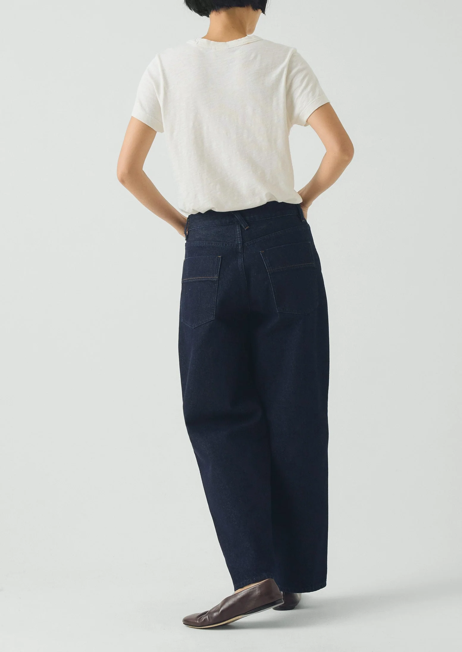 Tapered Indigo Denim Pants | Indigo - Image 3